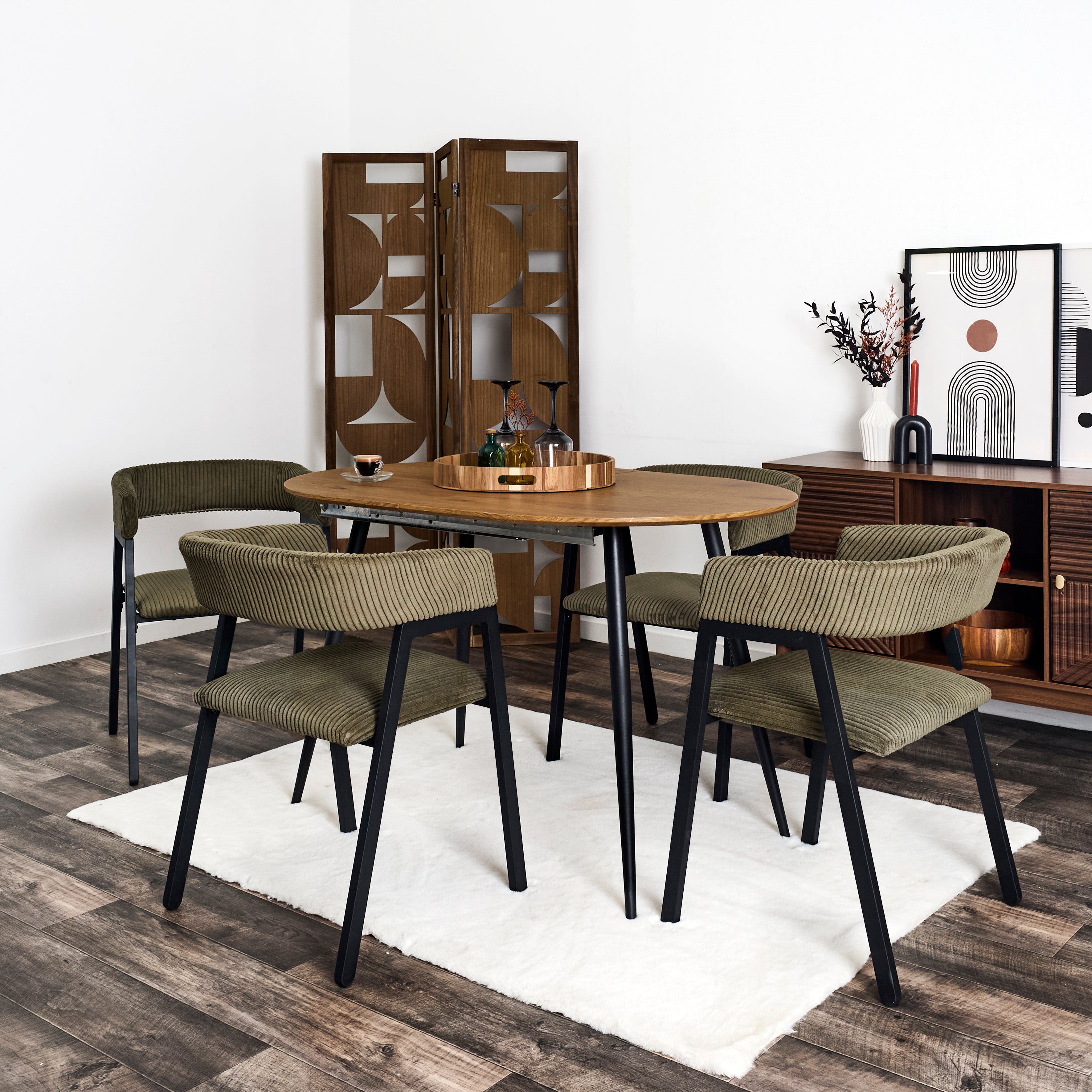FAUTEUIL DESIGN COTELE SCOTT VERT - LOT DE 2
