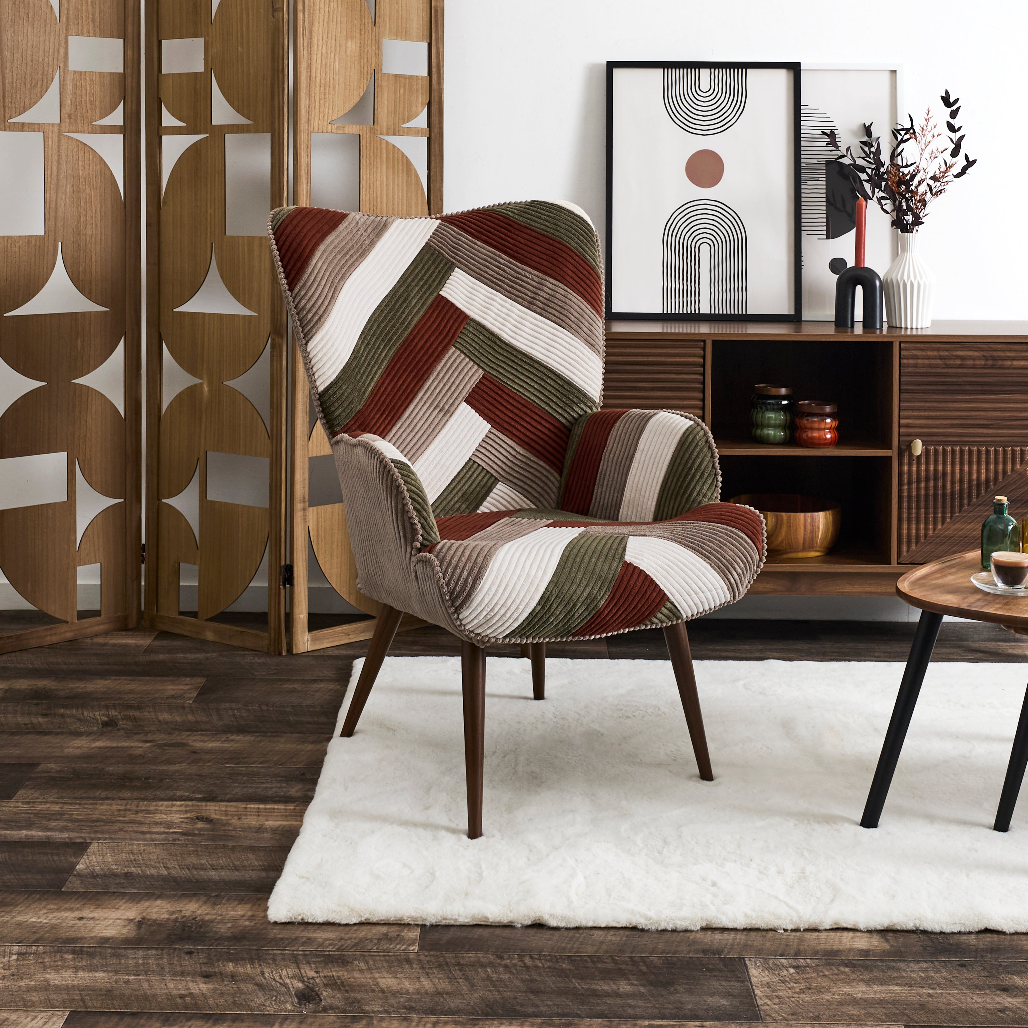 FAUTEUIL SALON PATCHWORK COTELE SCOTT