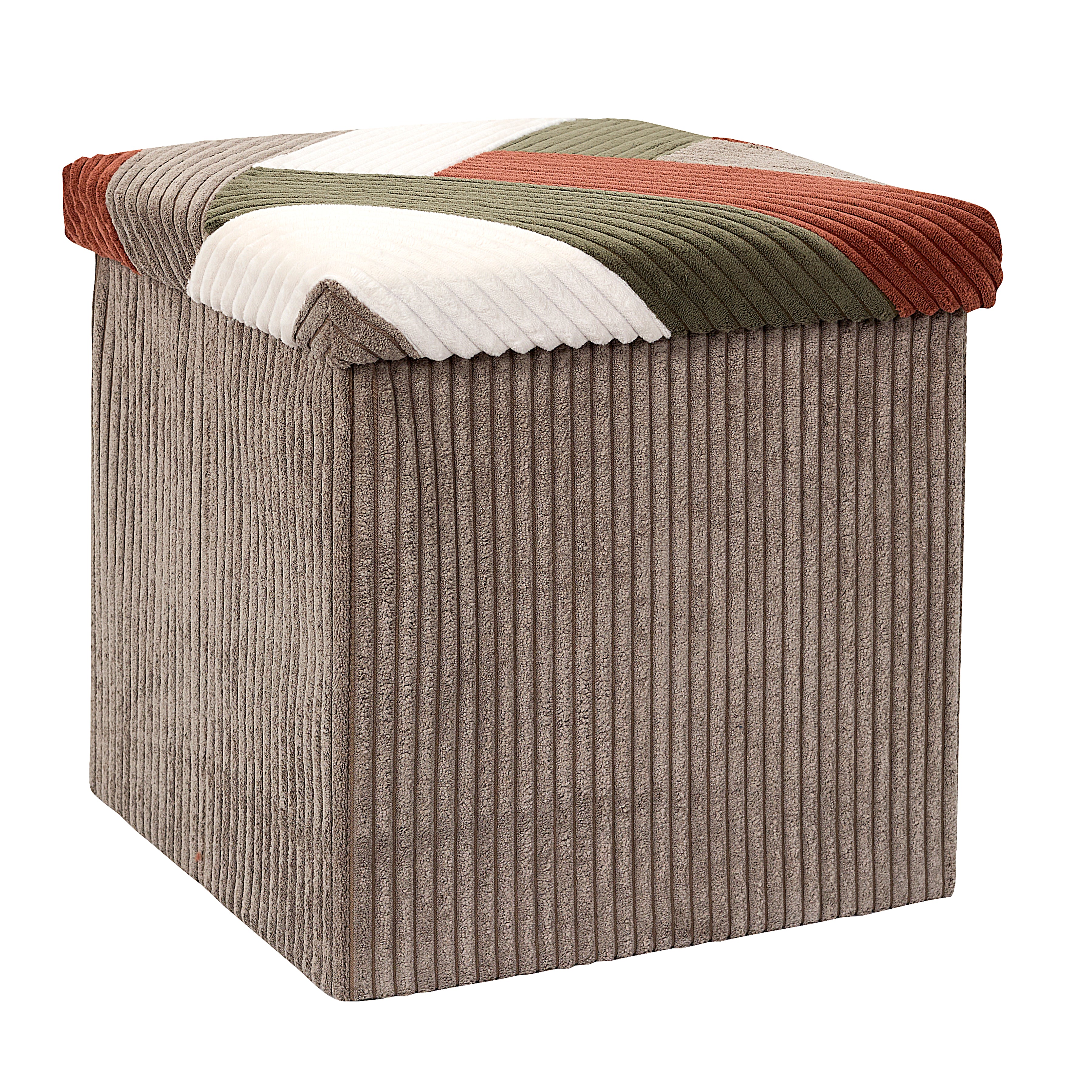 COFFRE POUF PLIABLE PATCHWORK COTELE SCOTT