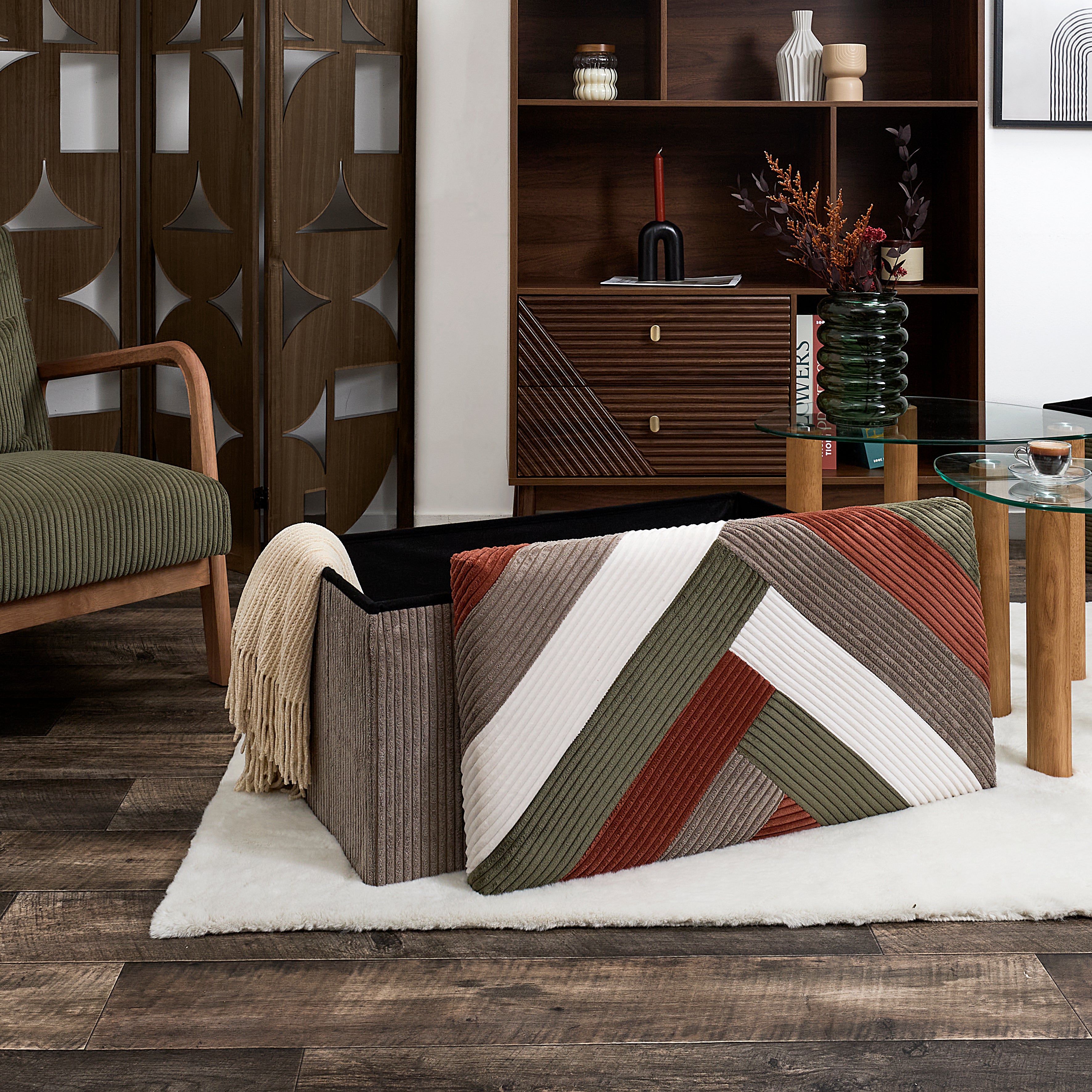 COFFRE BANC PLIABLE PATCHWORK COTELE SCOTT