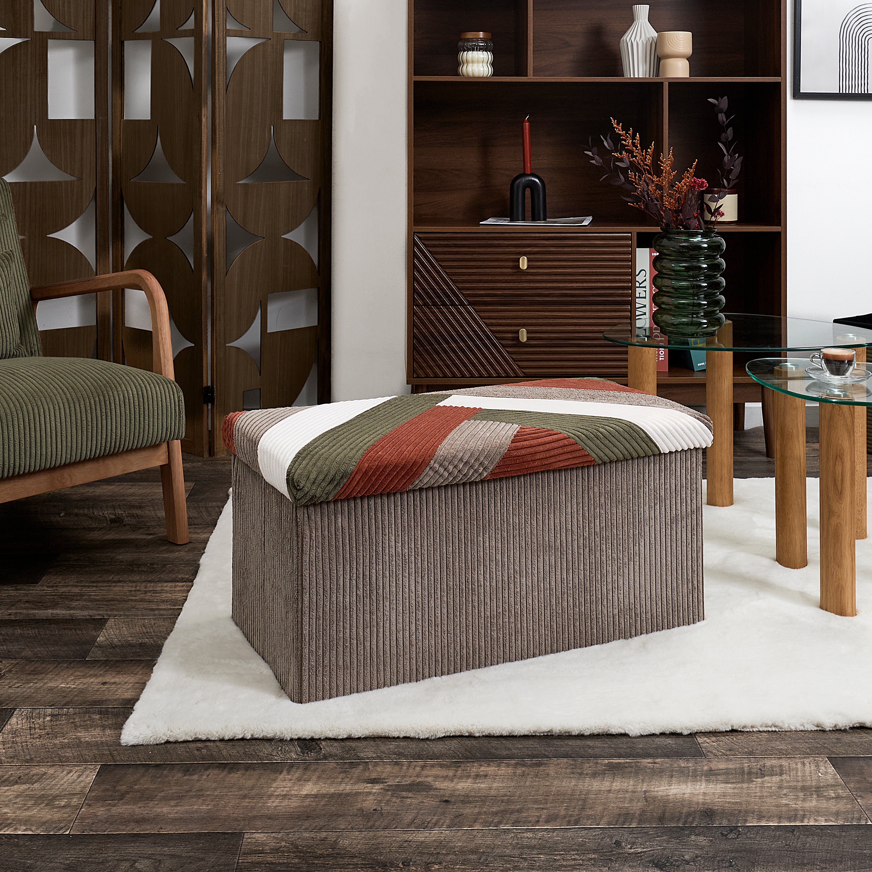 COFFRE BANC PLIABLE PATCHWORK COTELE SCOTT