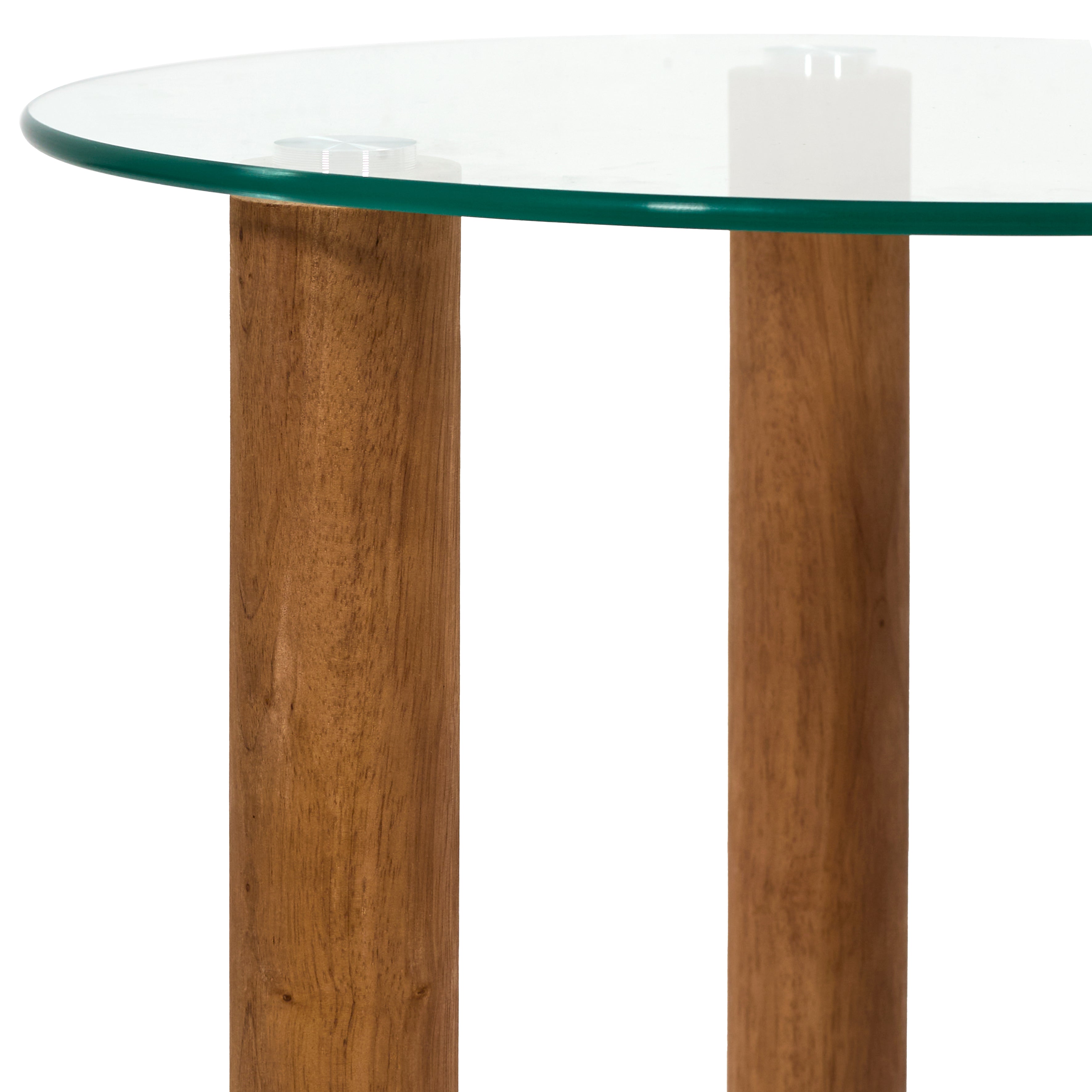 TABLE GIGOGNE VERRE TREMPE ROND CLARA X2