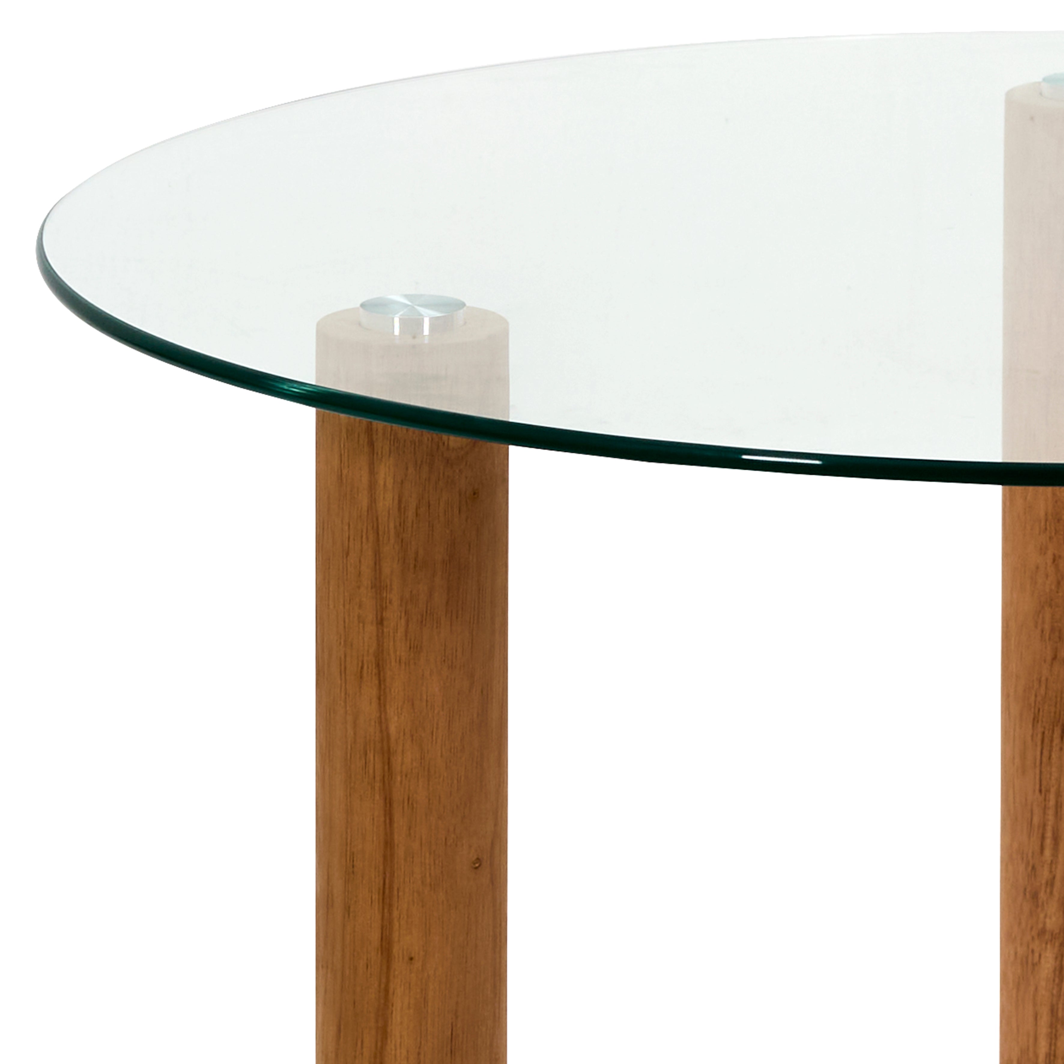 TABLE RONDE VERRE TREMPE CLARA