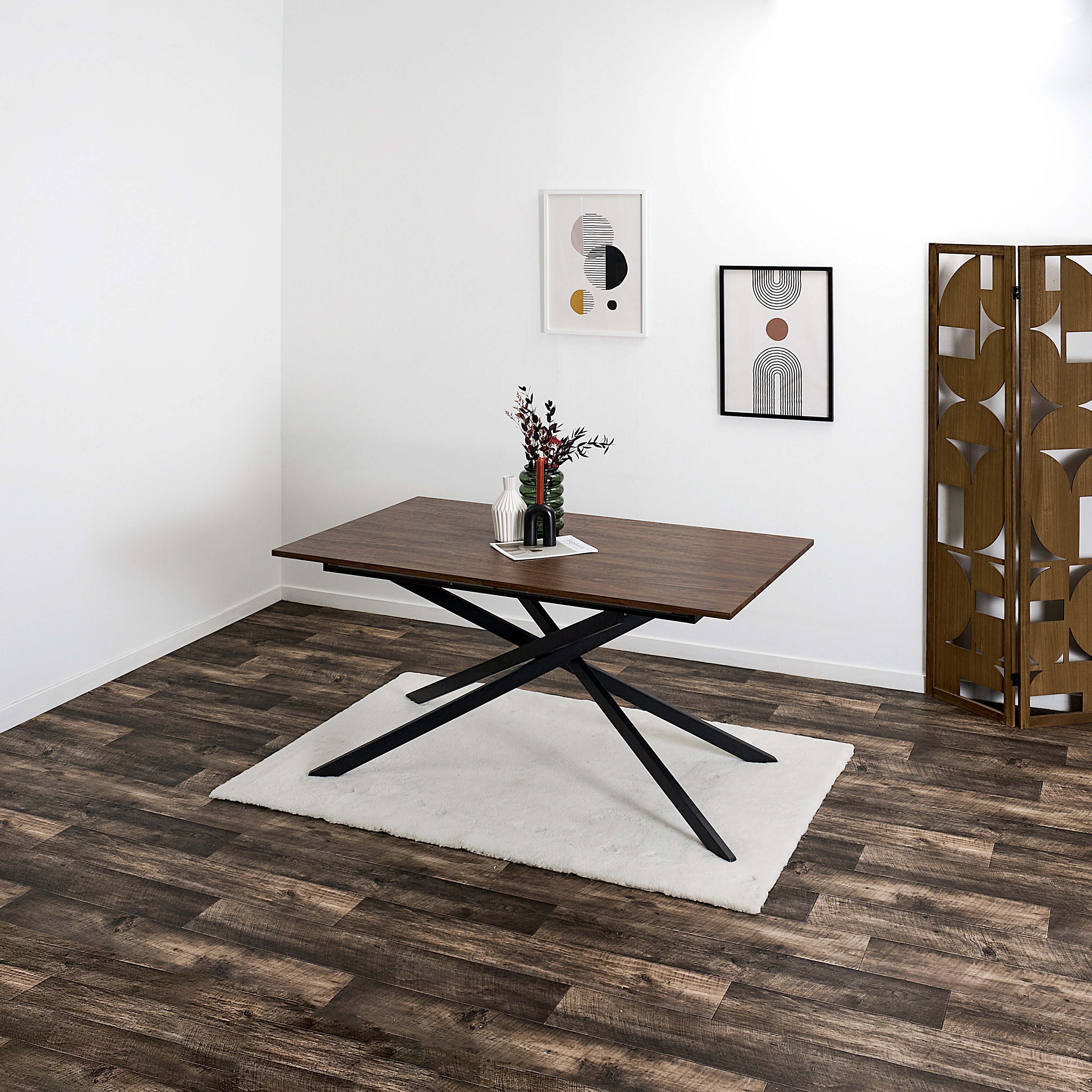 TABLE EXTENSIBLE 150 210CM 6 8 PERS TIFFANY