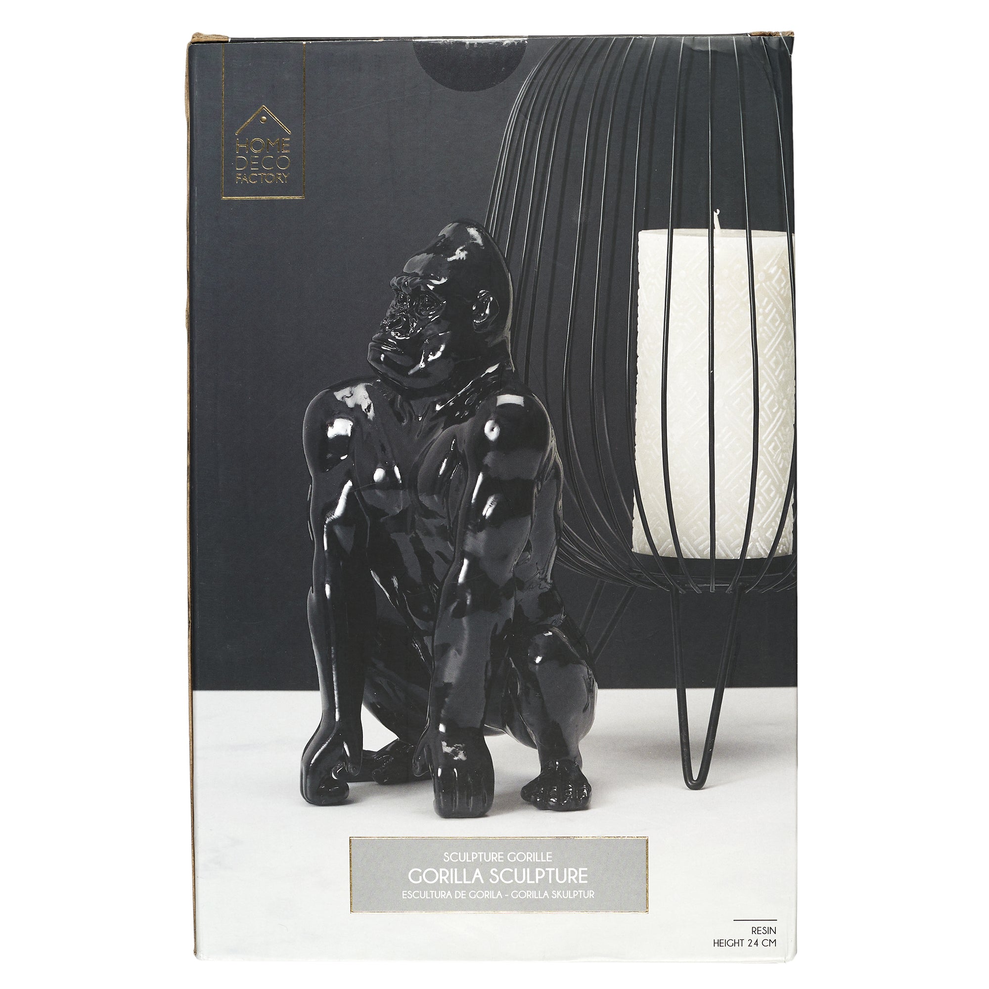 GORILLE NOIR DECO 24CM