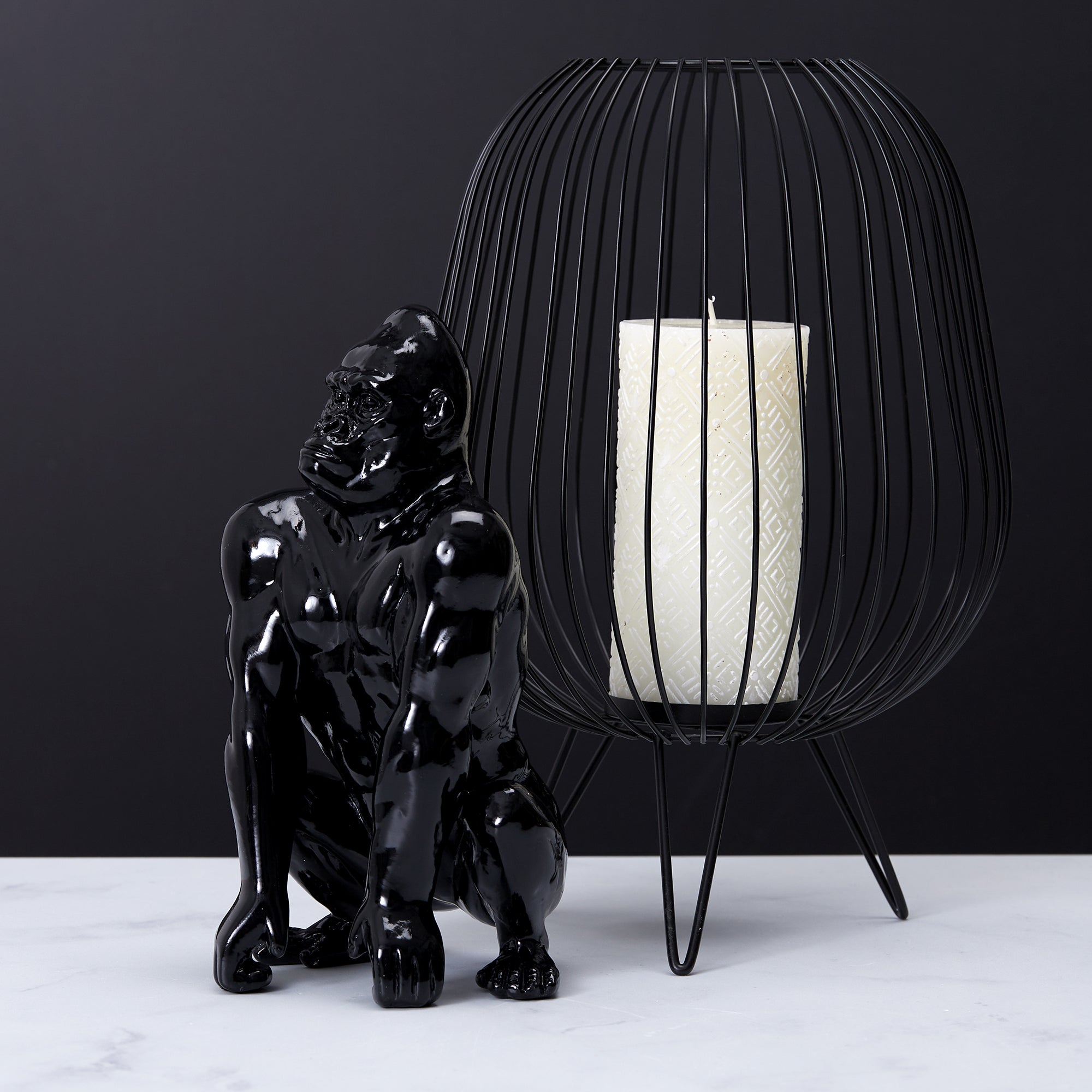 GORILLE NOIR DECO 24CM