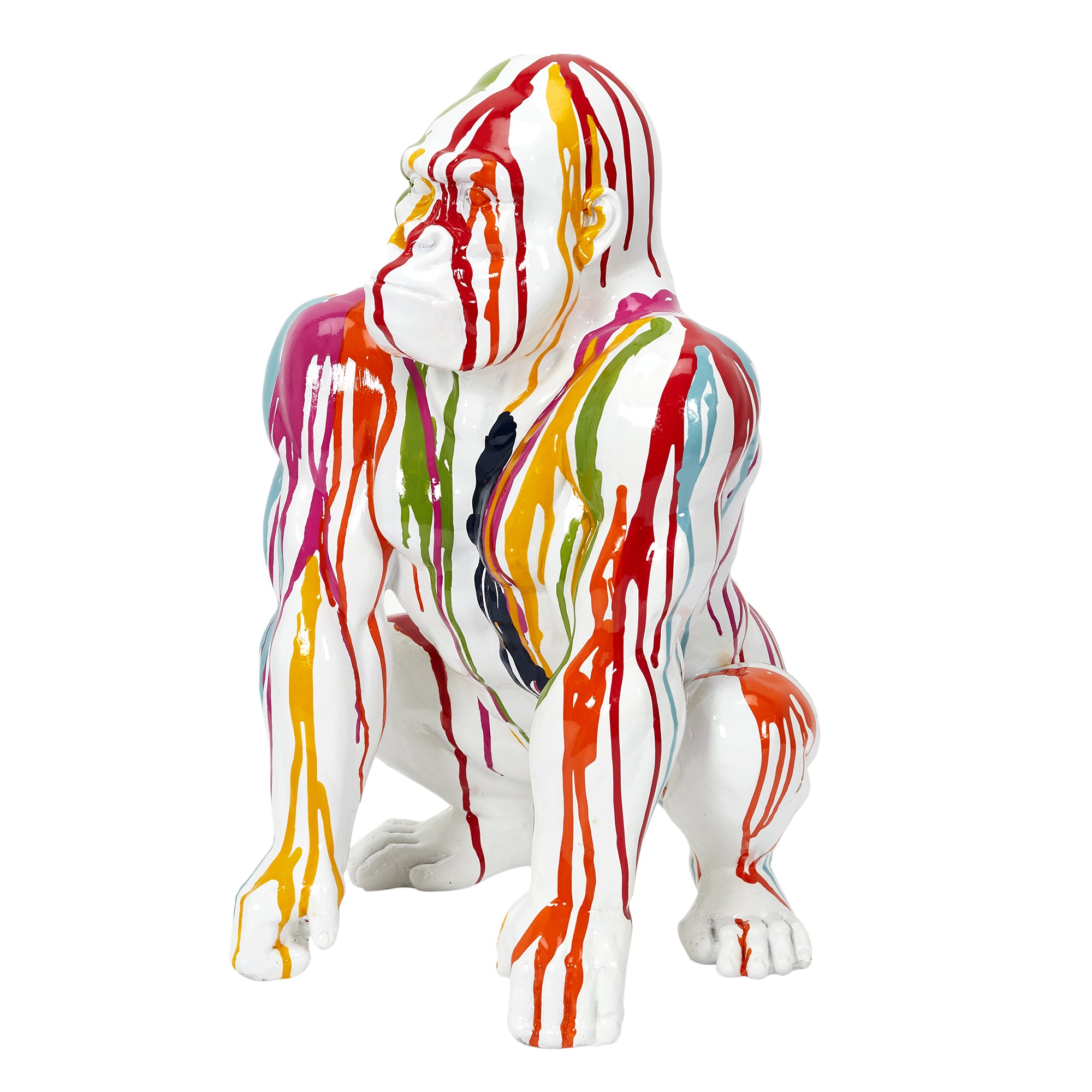 GORILLE BLANC RAINBOW DECO 46CM