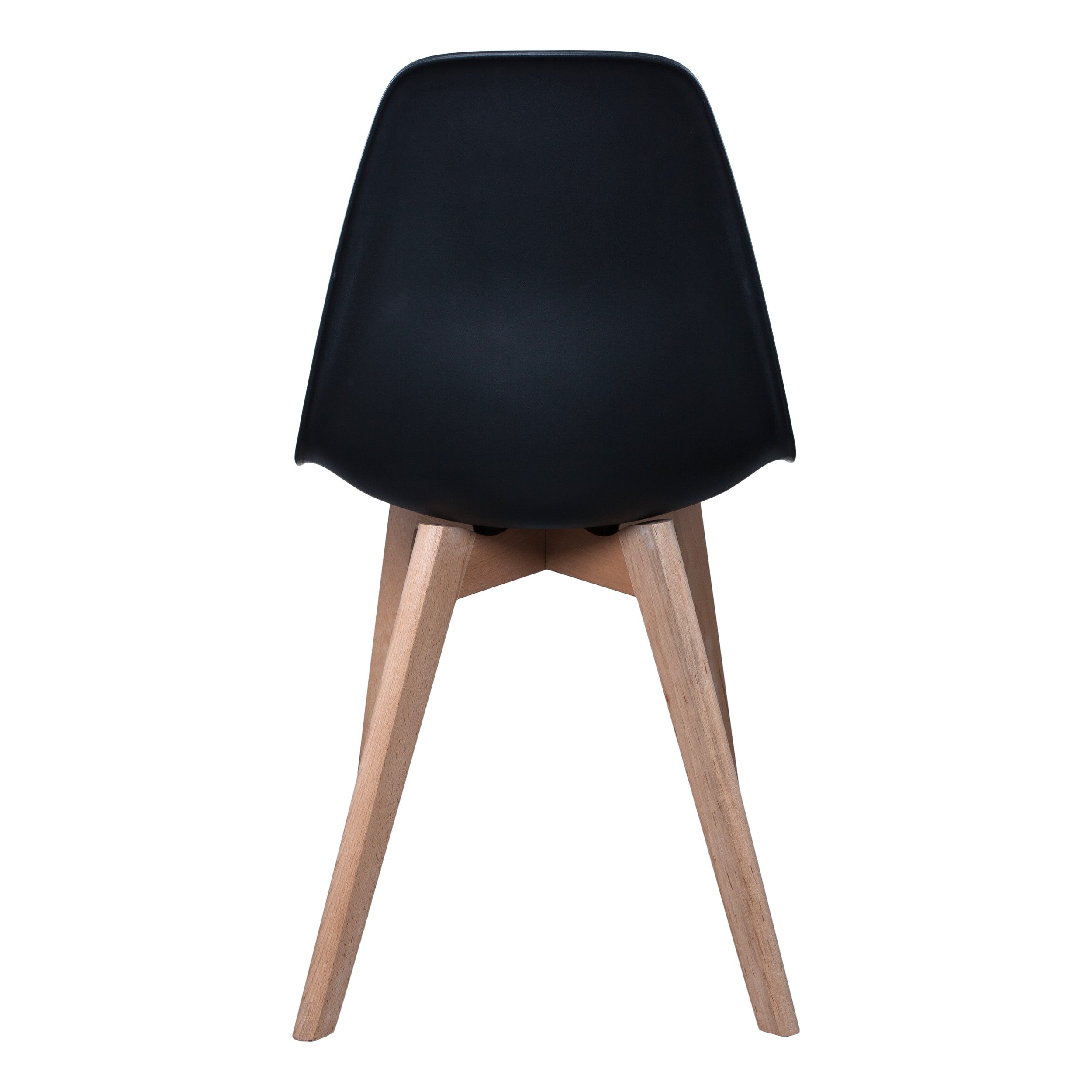 CHAISE SCANDINAVE COQUE PP NOIRE - LOT DE 2