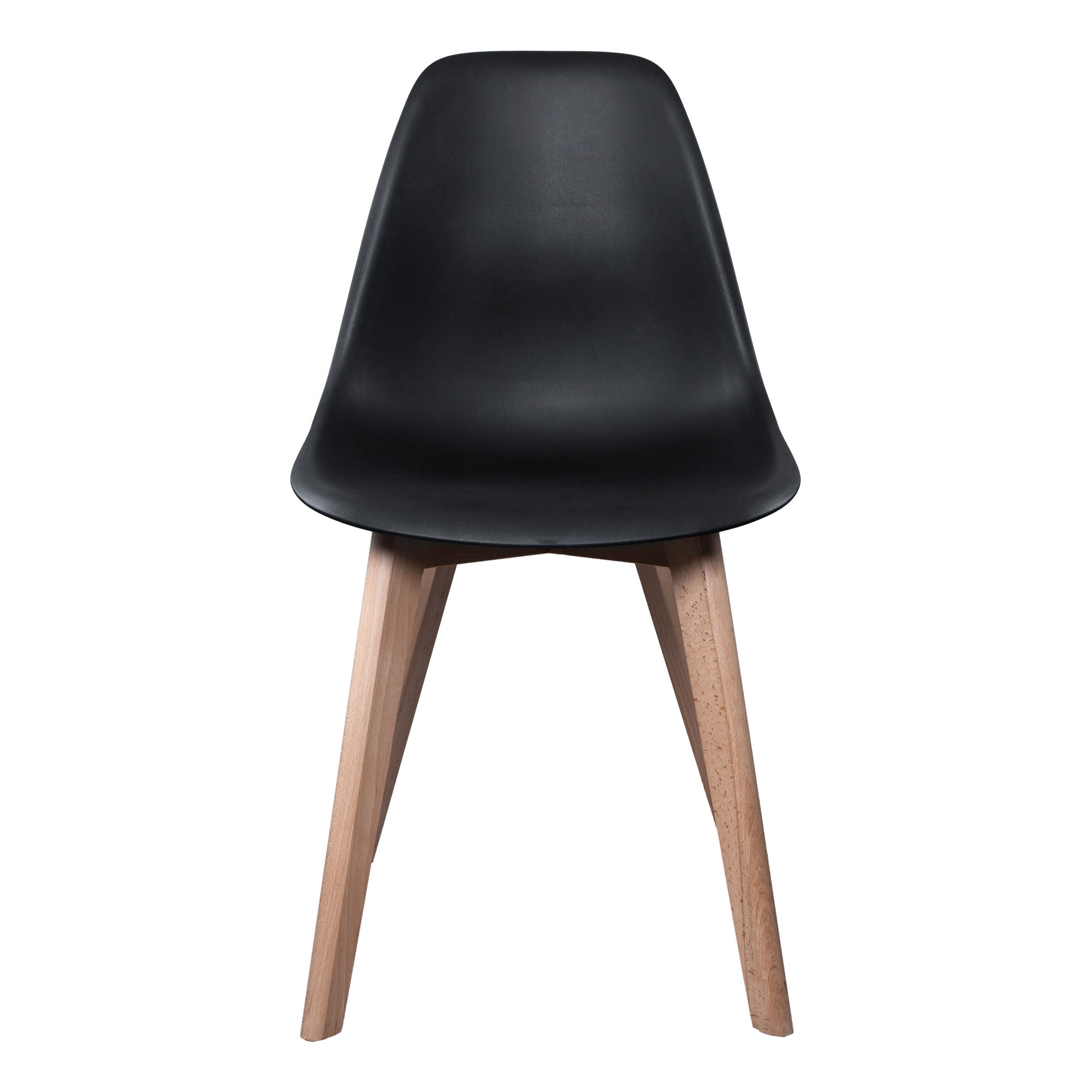 CHAISE SCANDINAVE COQUE PP NOIRE - LOT DE 2