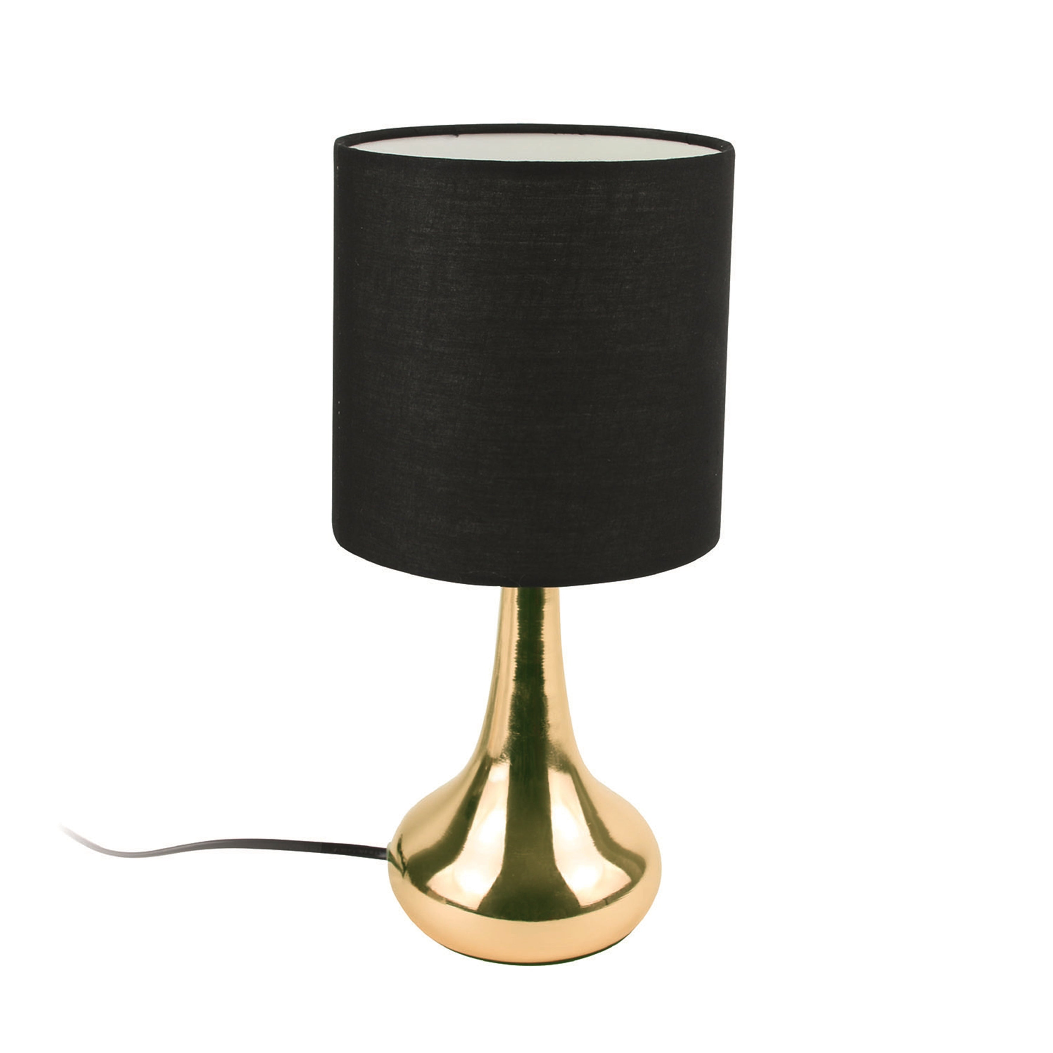 LAMPE TOUCH DORE NOIR