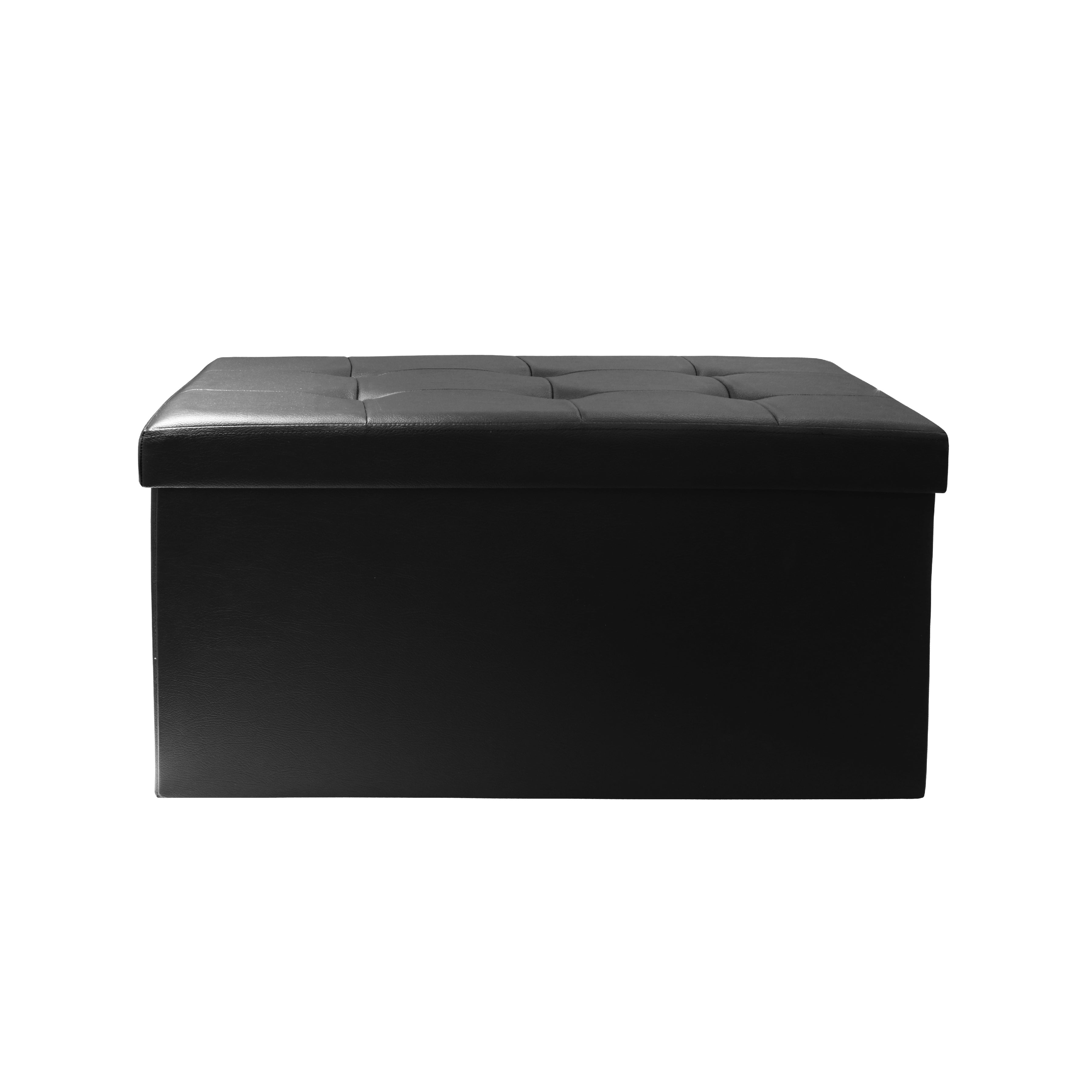 COFFRE BANC PLIABLE PU NOIR