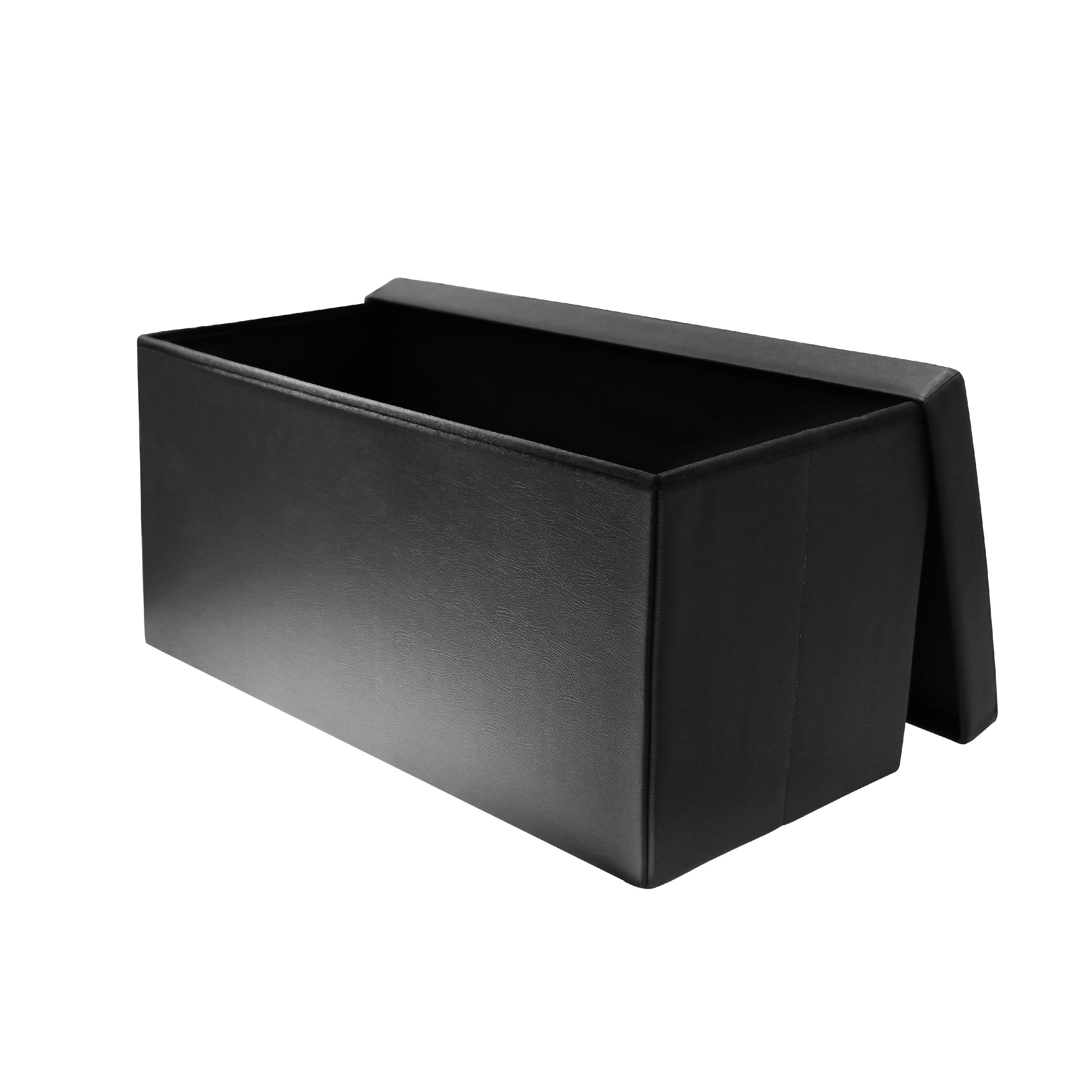 COFFRE BANC PLIABLE PU NOIR