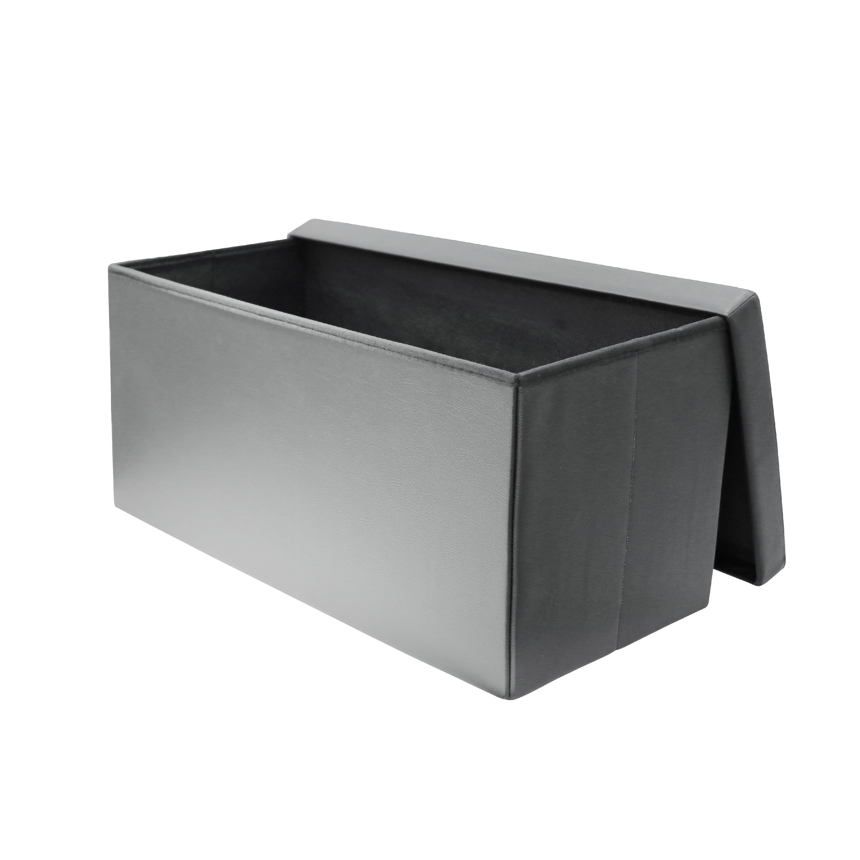 COFFRE BANC PLIABLE PU GRIS