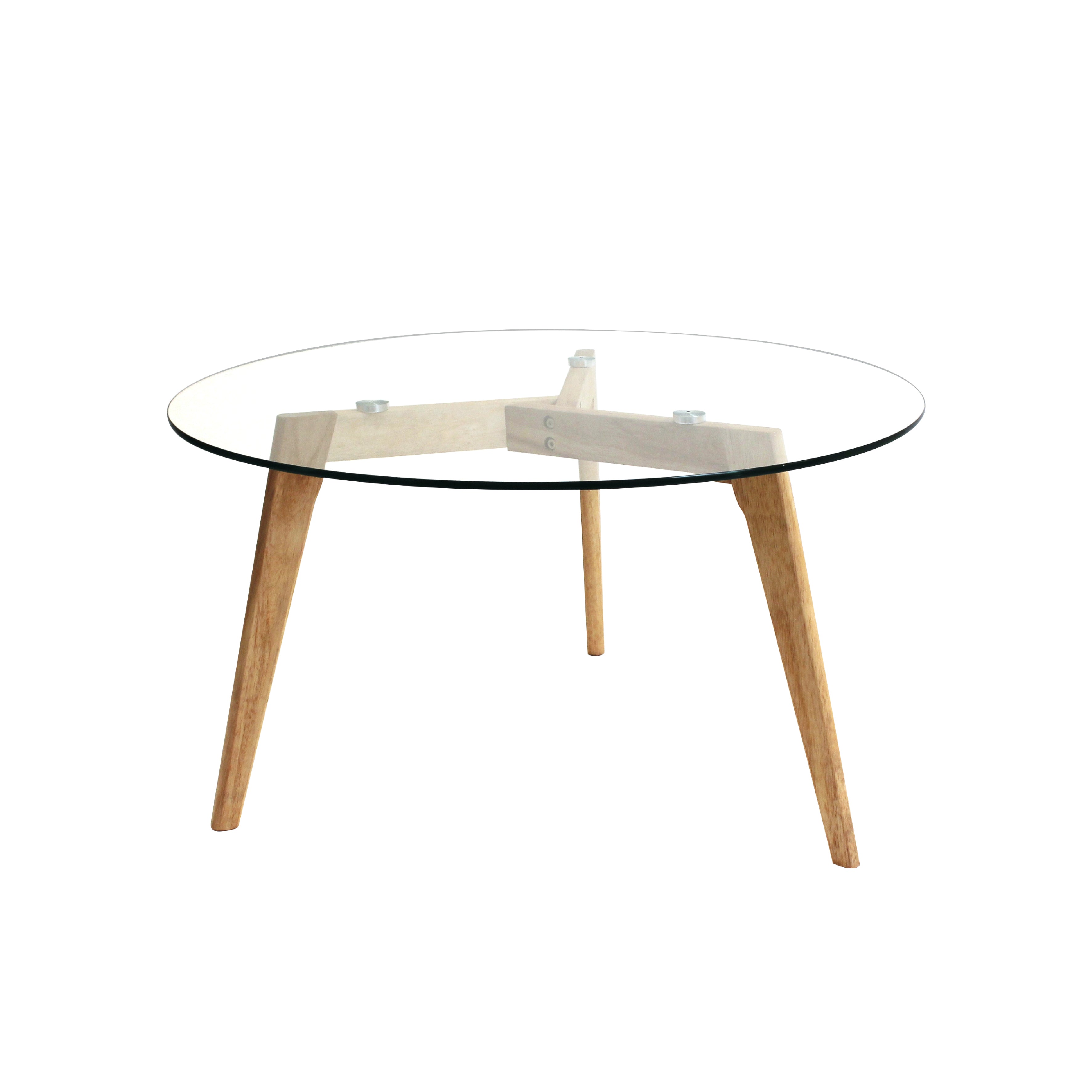 TABLE RONDE EN VERRE DIAM 80CM