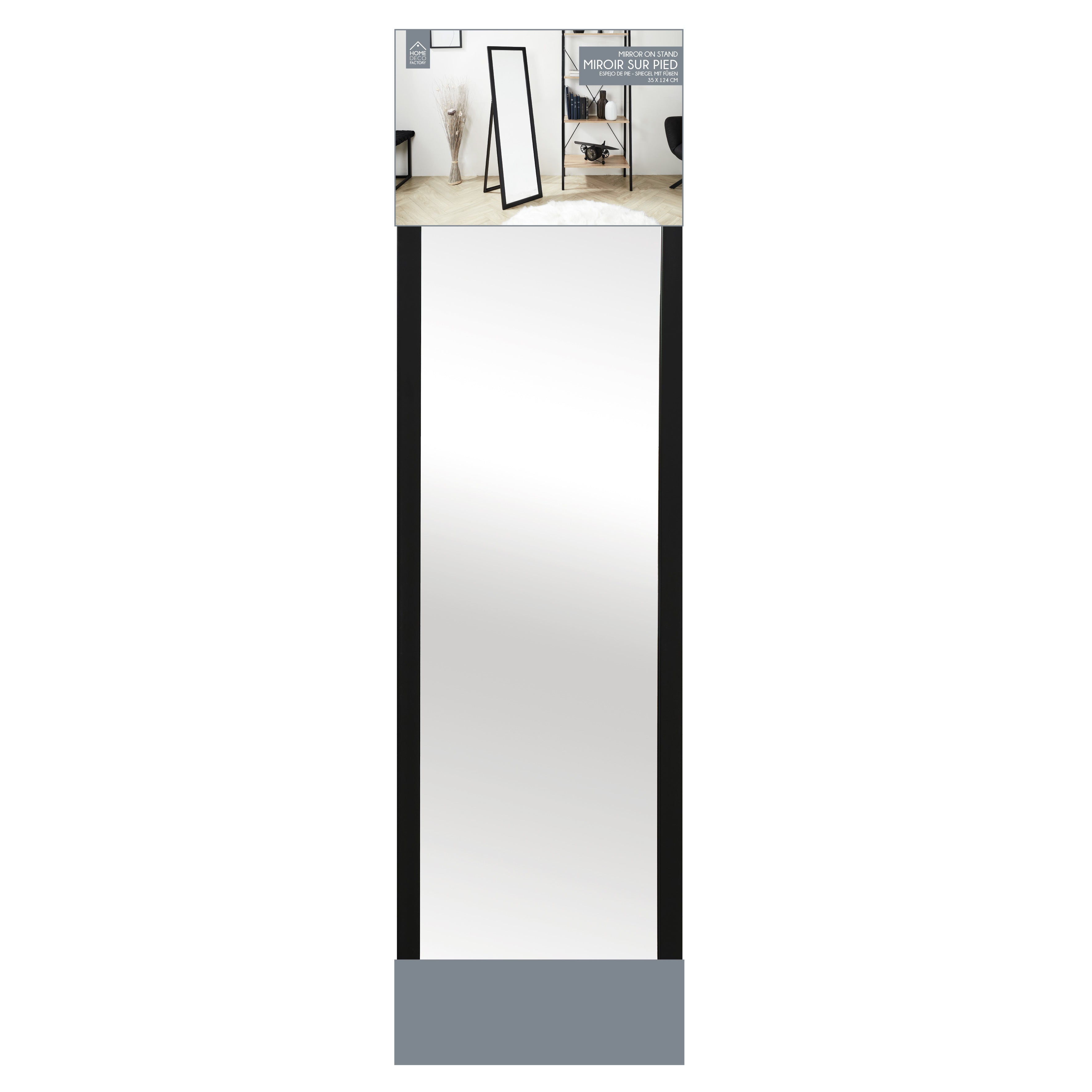 MIROIR SUR PIED NOIR 122CM