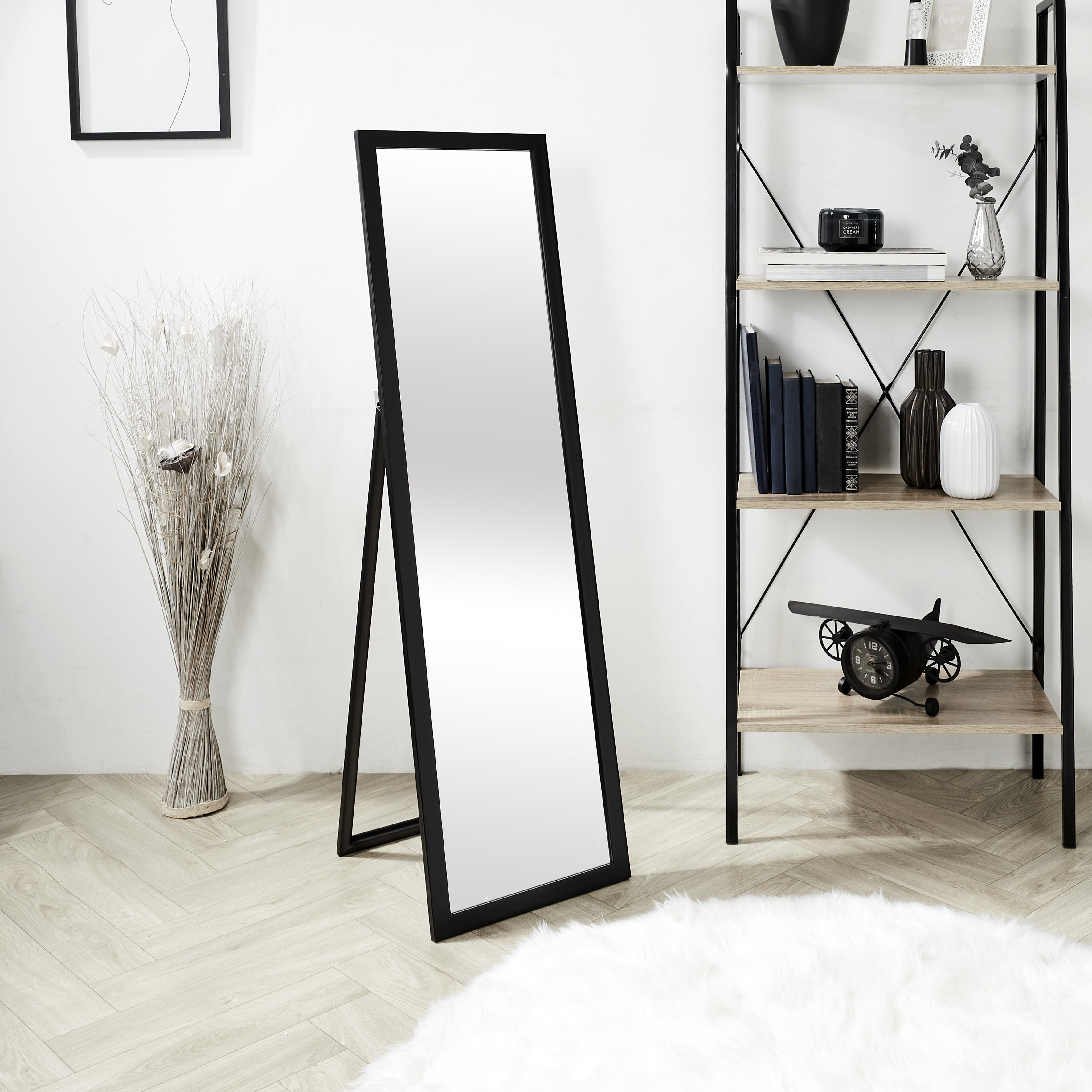 MIROIR SUR PIED NOIR 122CM
