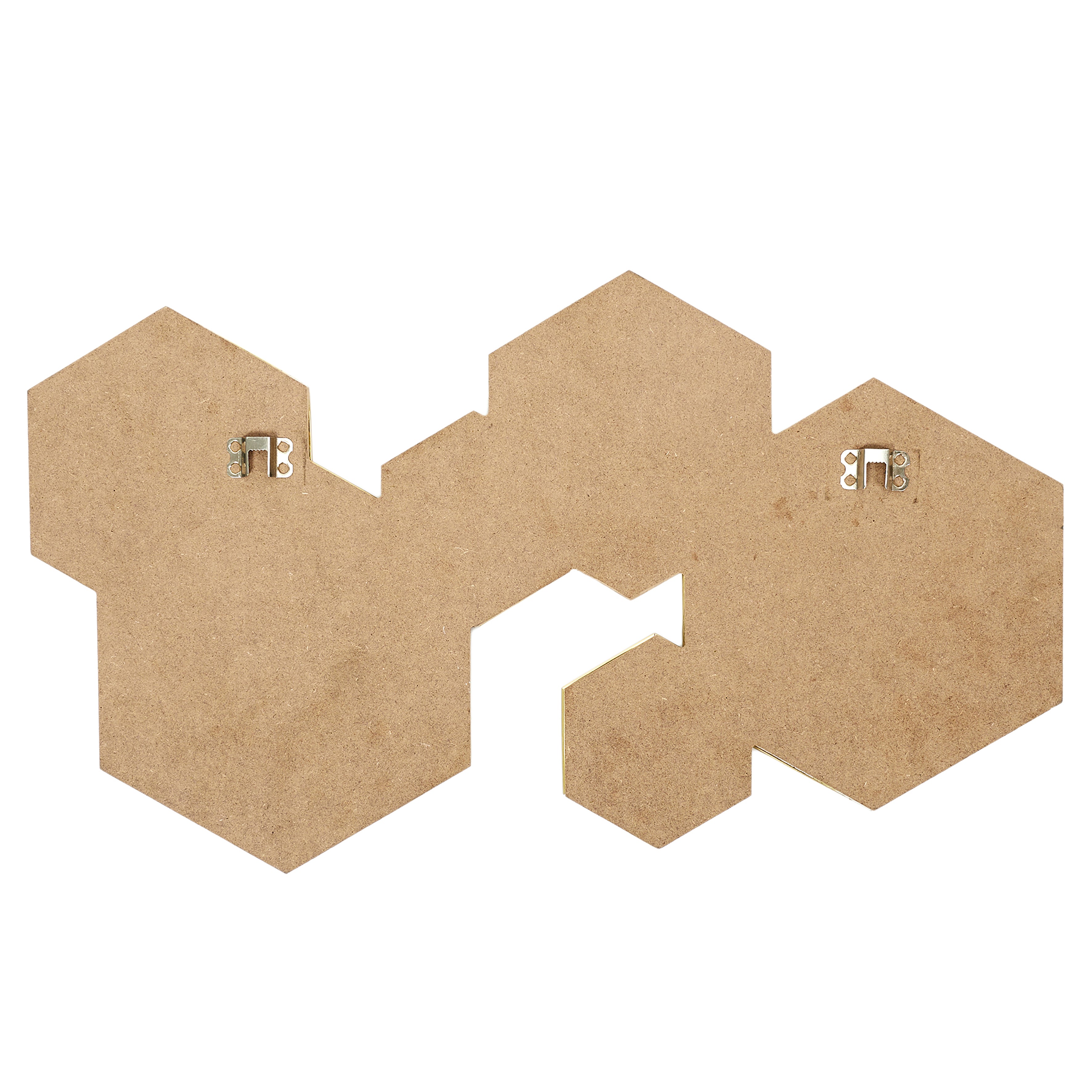 DECORATION MIROIR HEXAGONAL