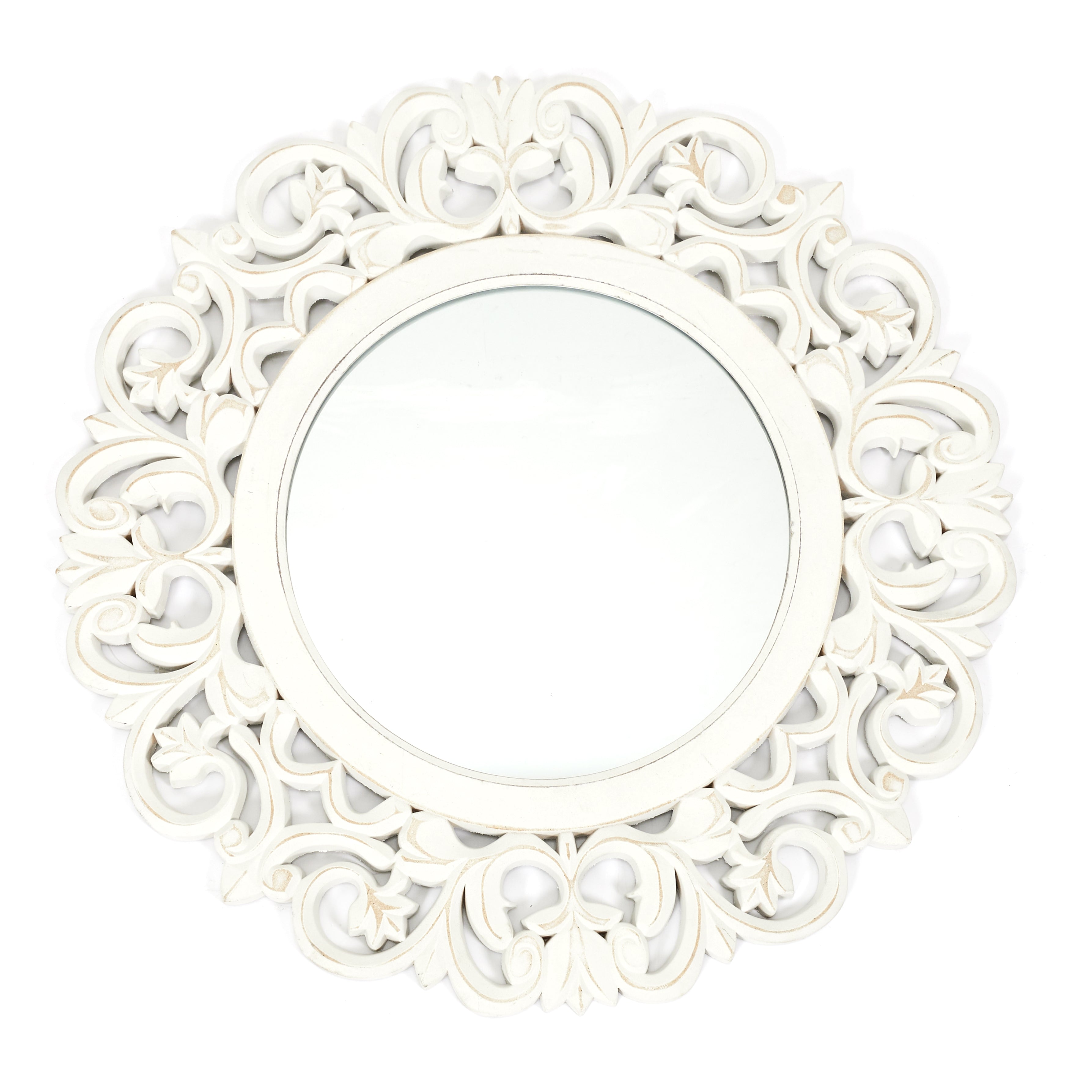 MIROIR BOIS SCULPTE CHARME 60CM