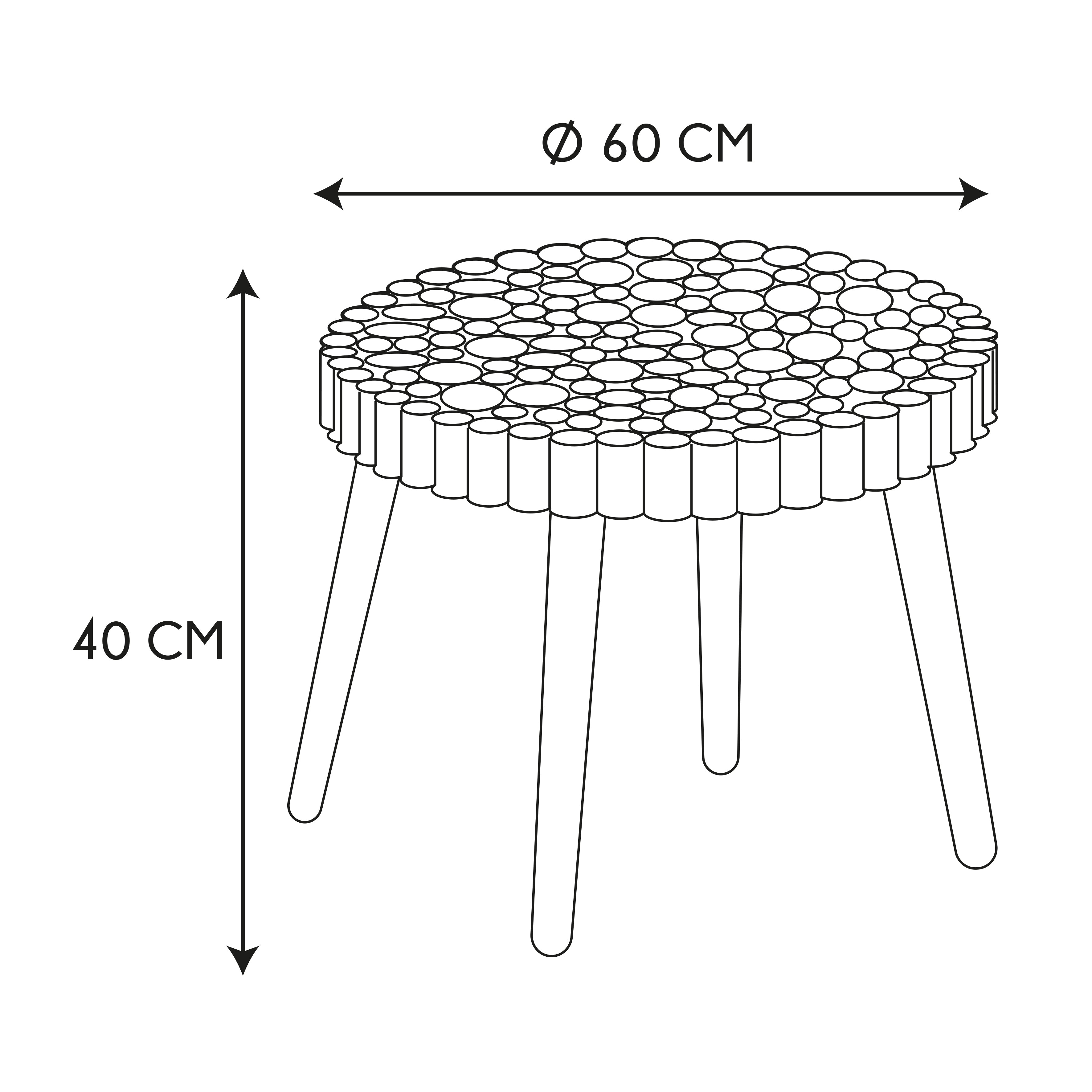 TABLE BASSE RONDIN D60CM