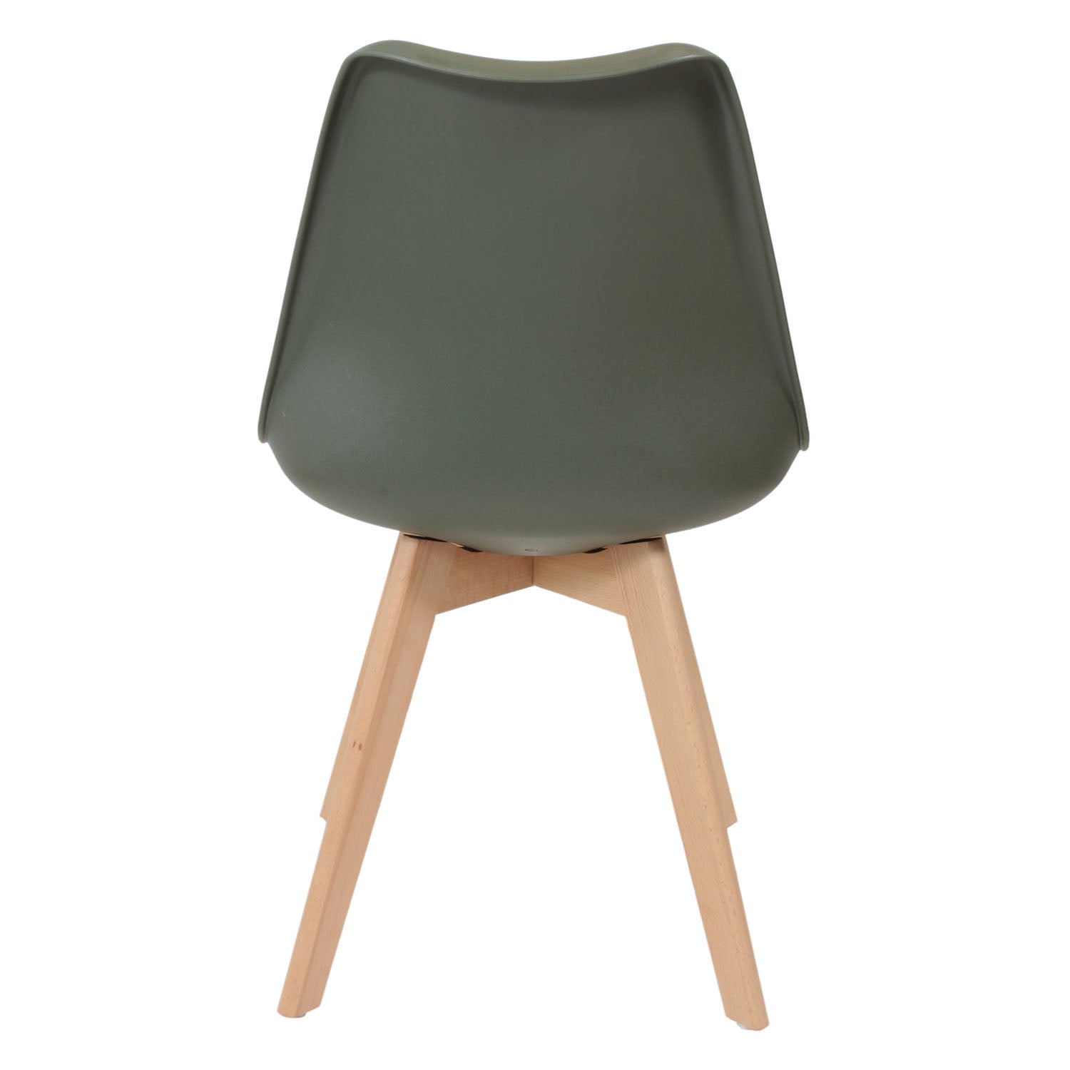 CHAISE SCANDINAVE COQUE PP REMBOURREE KAKI - LOT DE 4