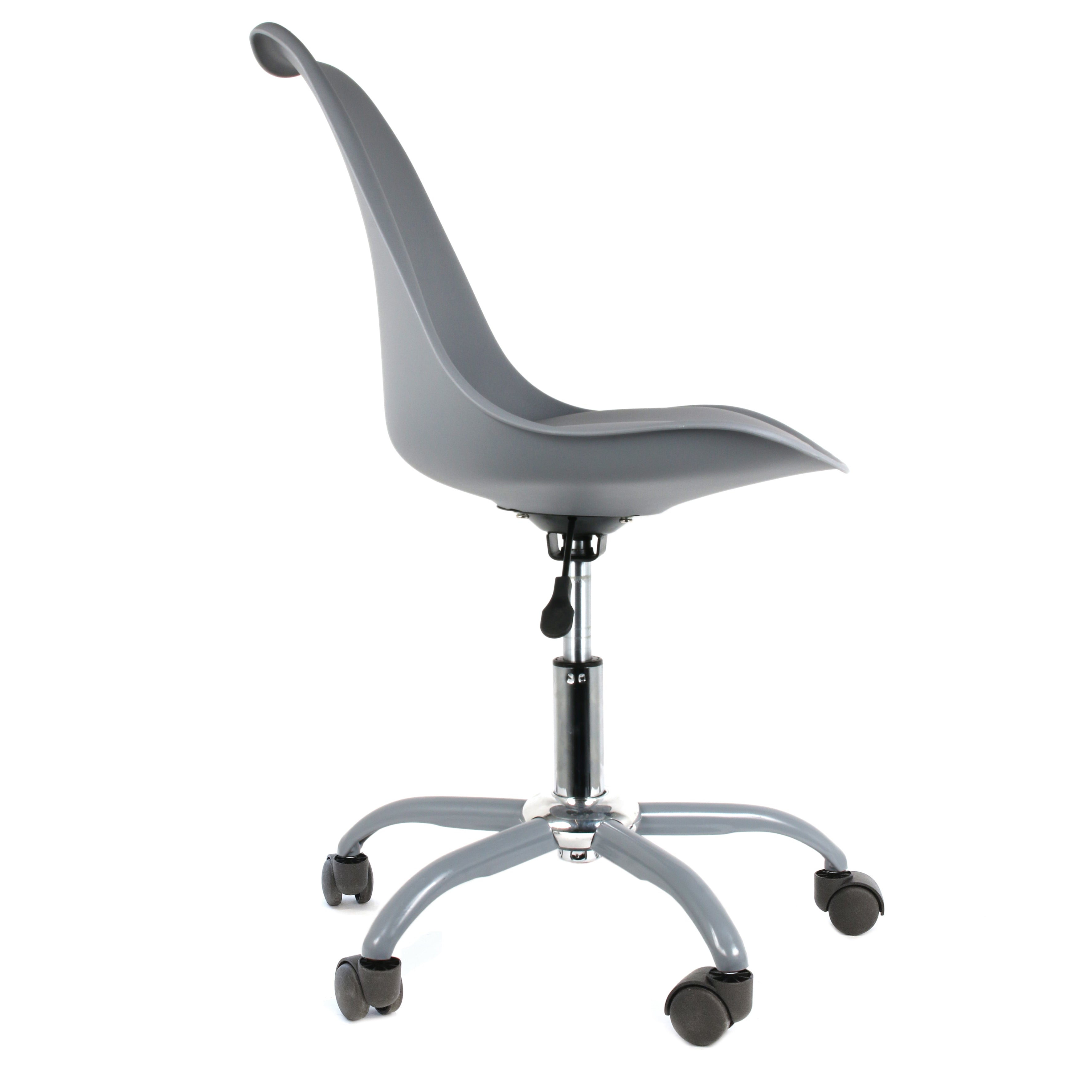 CHAISE A ROULETTES KIRUNA GRIS