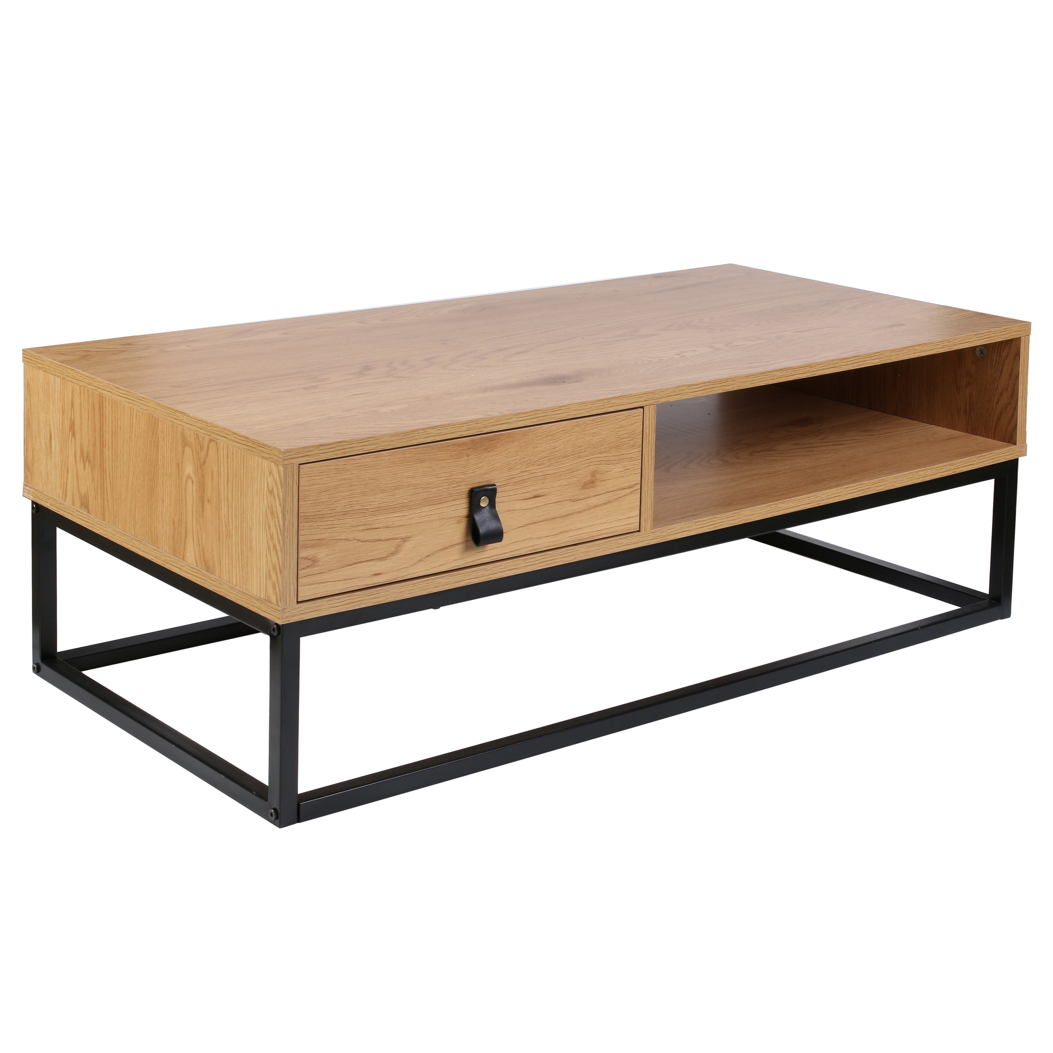 TABLE BASSE BOIS ET METAL ABBOTT
