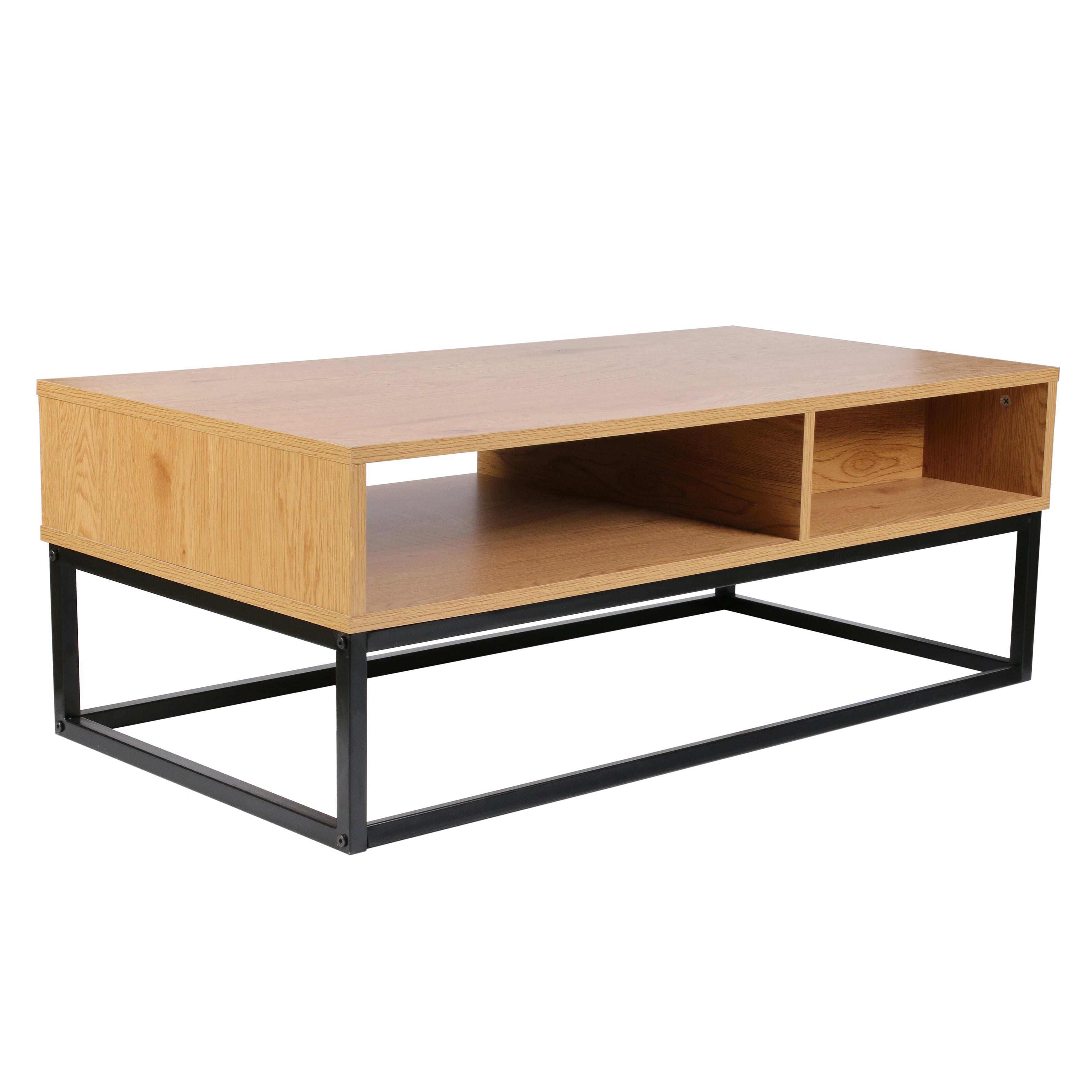 TABLE BASSE BOIS ET METAL ABBOTT