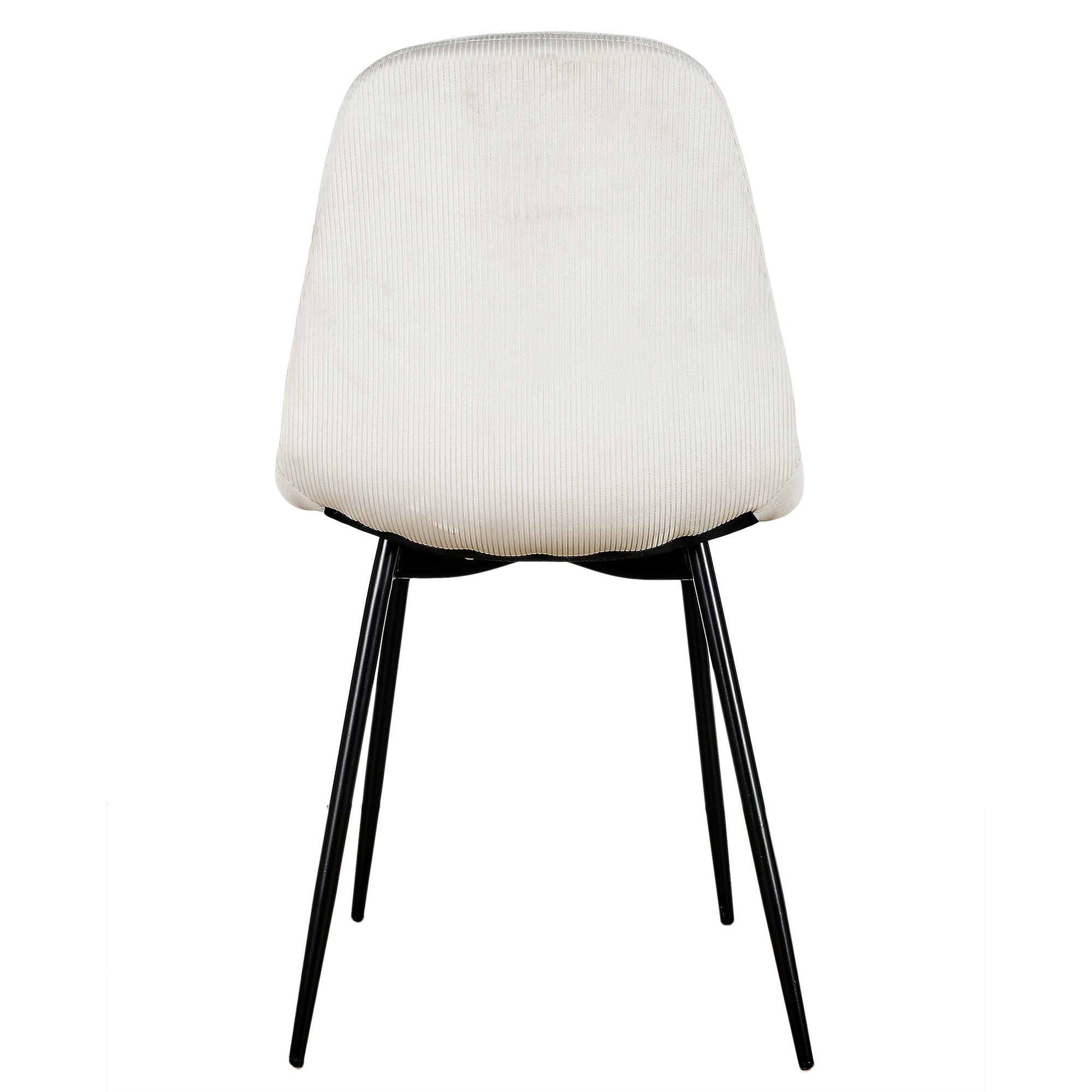 CHAISE VELOURS COTELE GIULIA GRIS CLAIR - LOT DE 4
