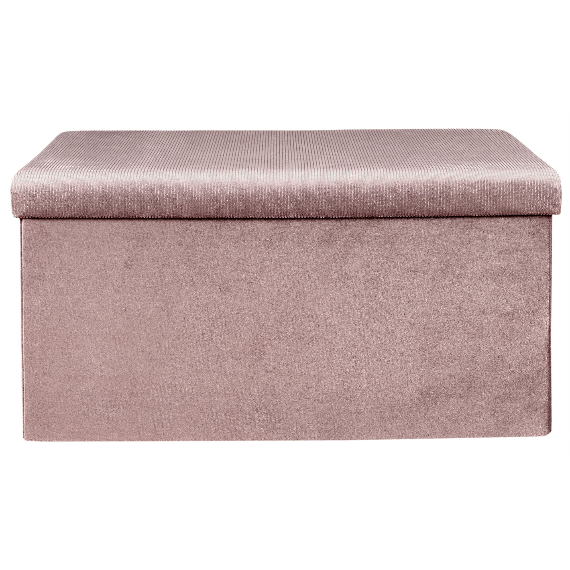 COFFRE BANC PLIABLE VELOURS COTELE GIULIA ROSE