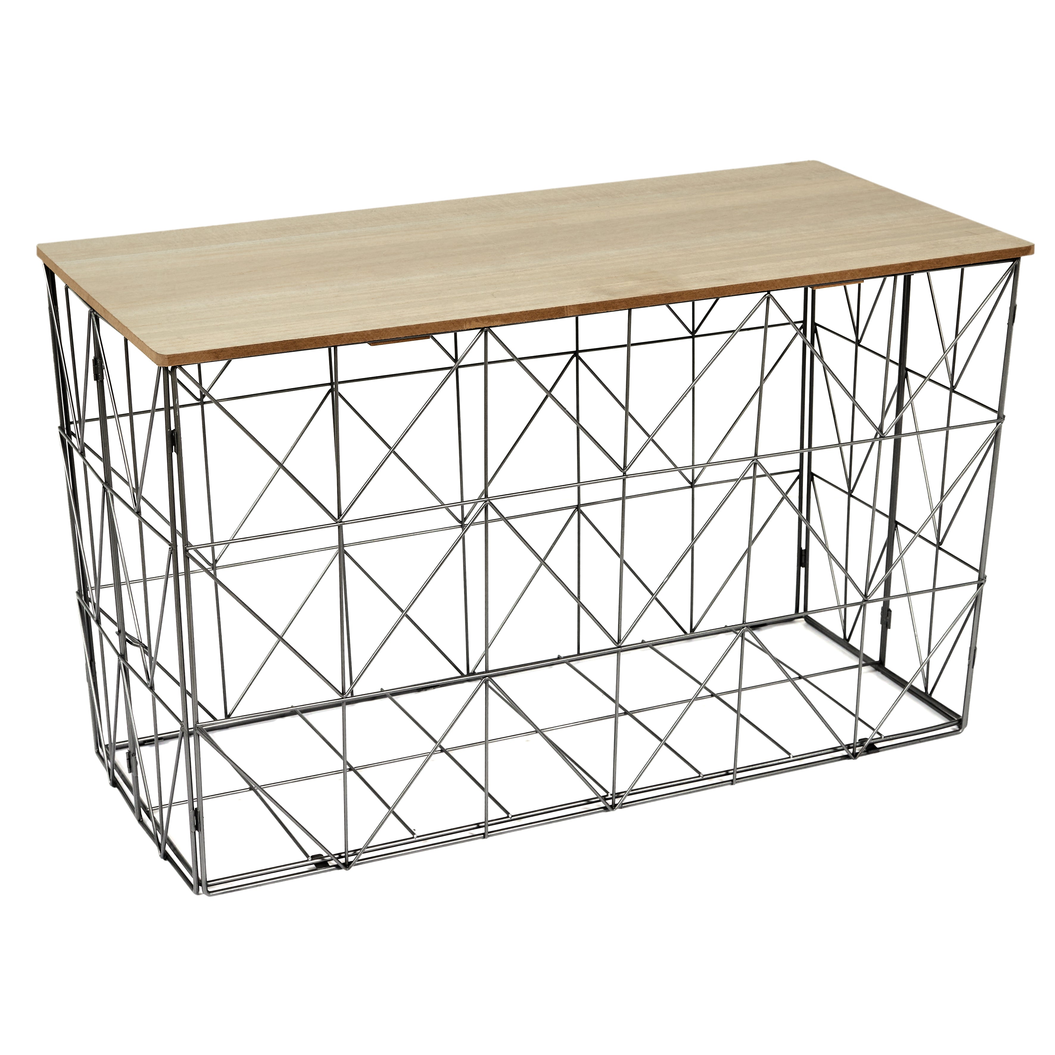 TABLE PLIABLE FILAIRE GRIS