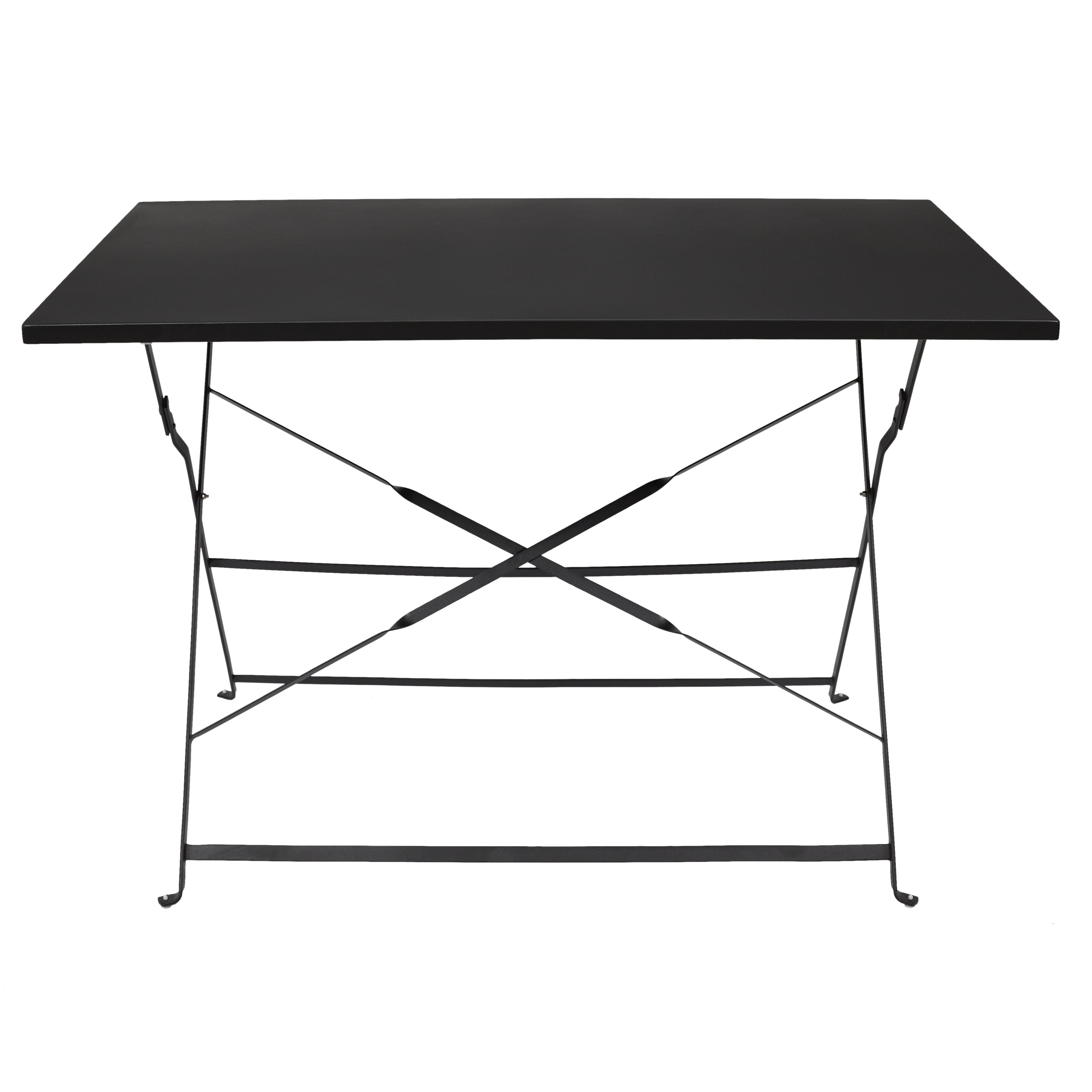 TABLE DE REPAS PLIANTE PALERME NOIR 110X70X71CM