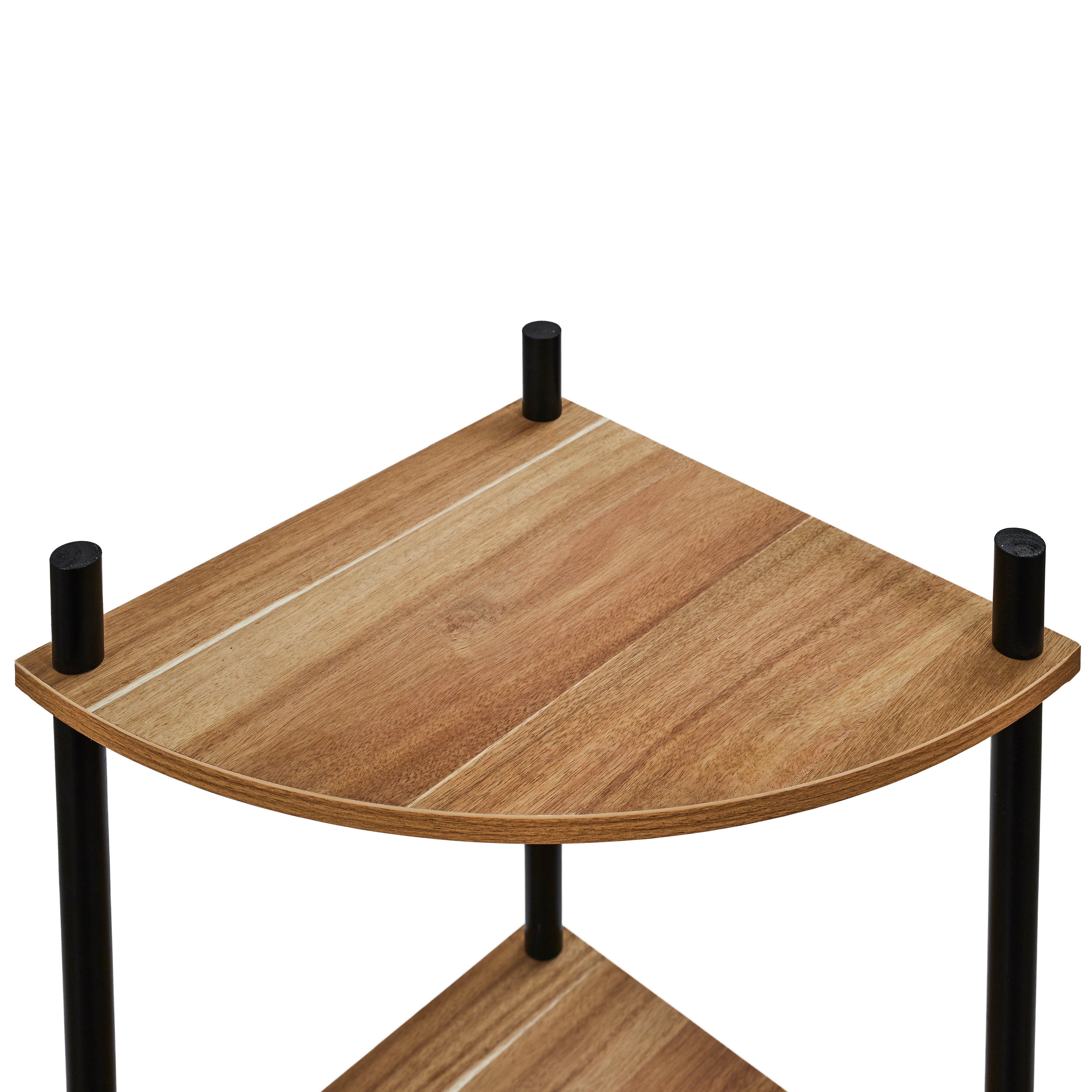 ETAGERE ANGLE 4 NIVEAUX IMITATION ACACIA