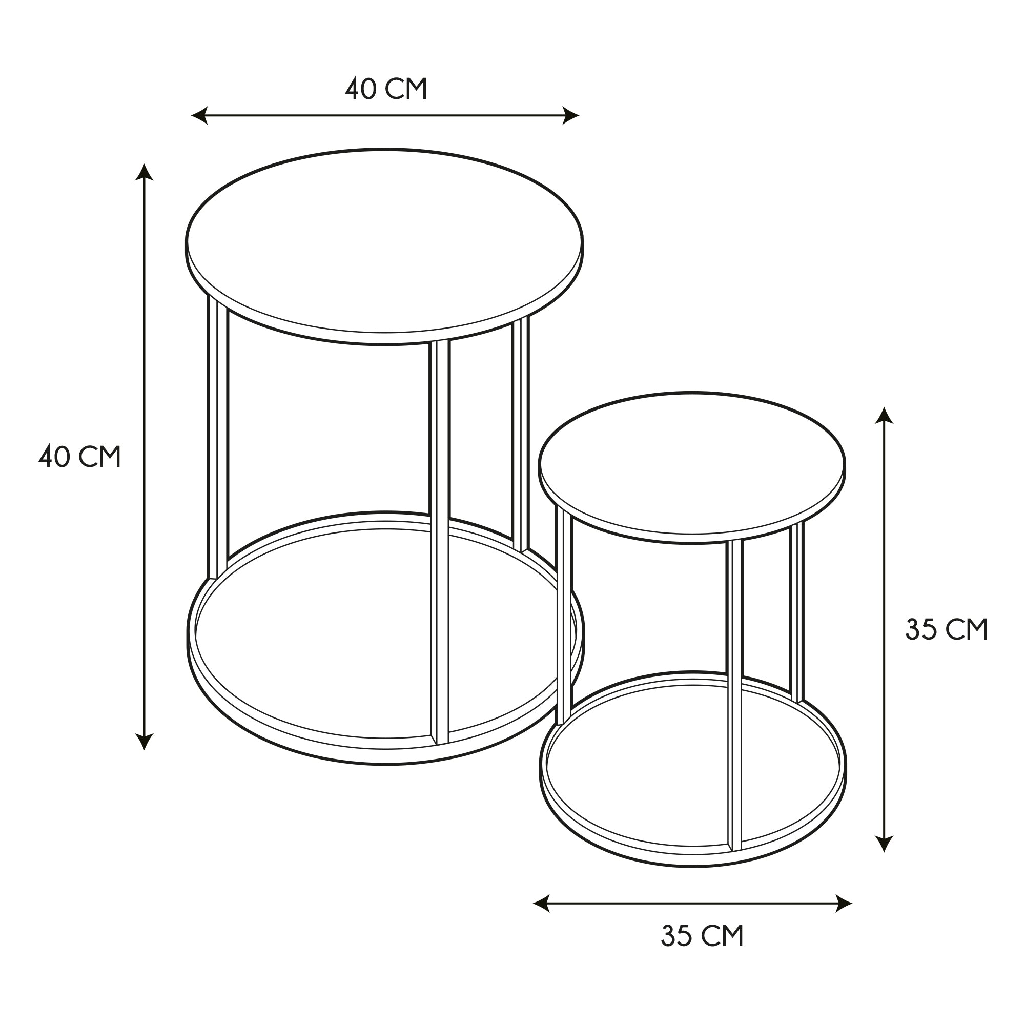 TABLE GIGOGNE METAL MARTELE MIRAGE X2