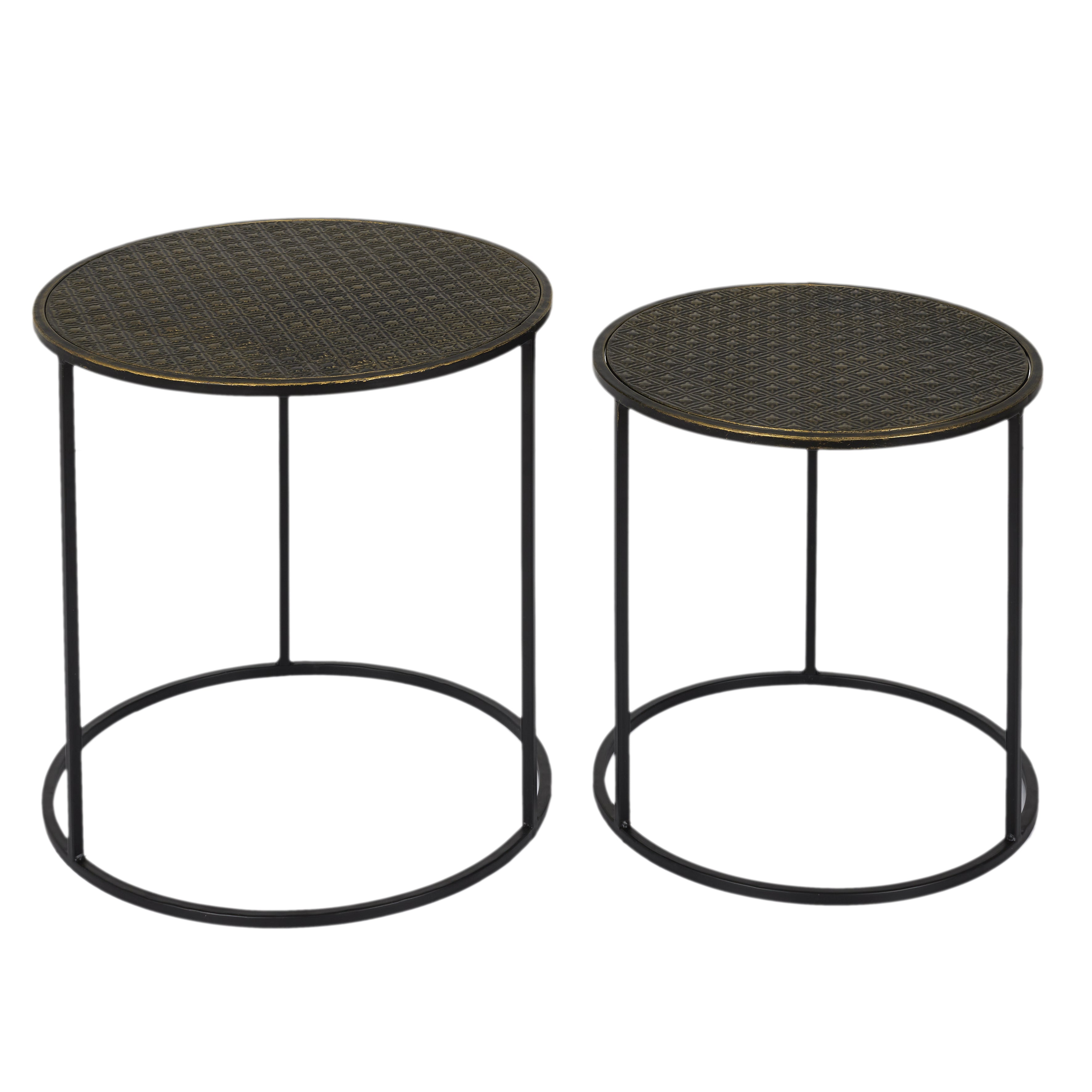 TABLE GIGOGNE METAL MARTELE MIRAGE X2