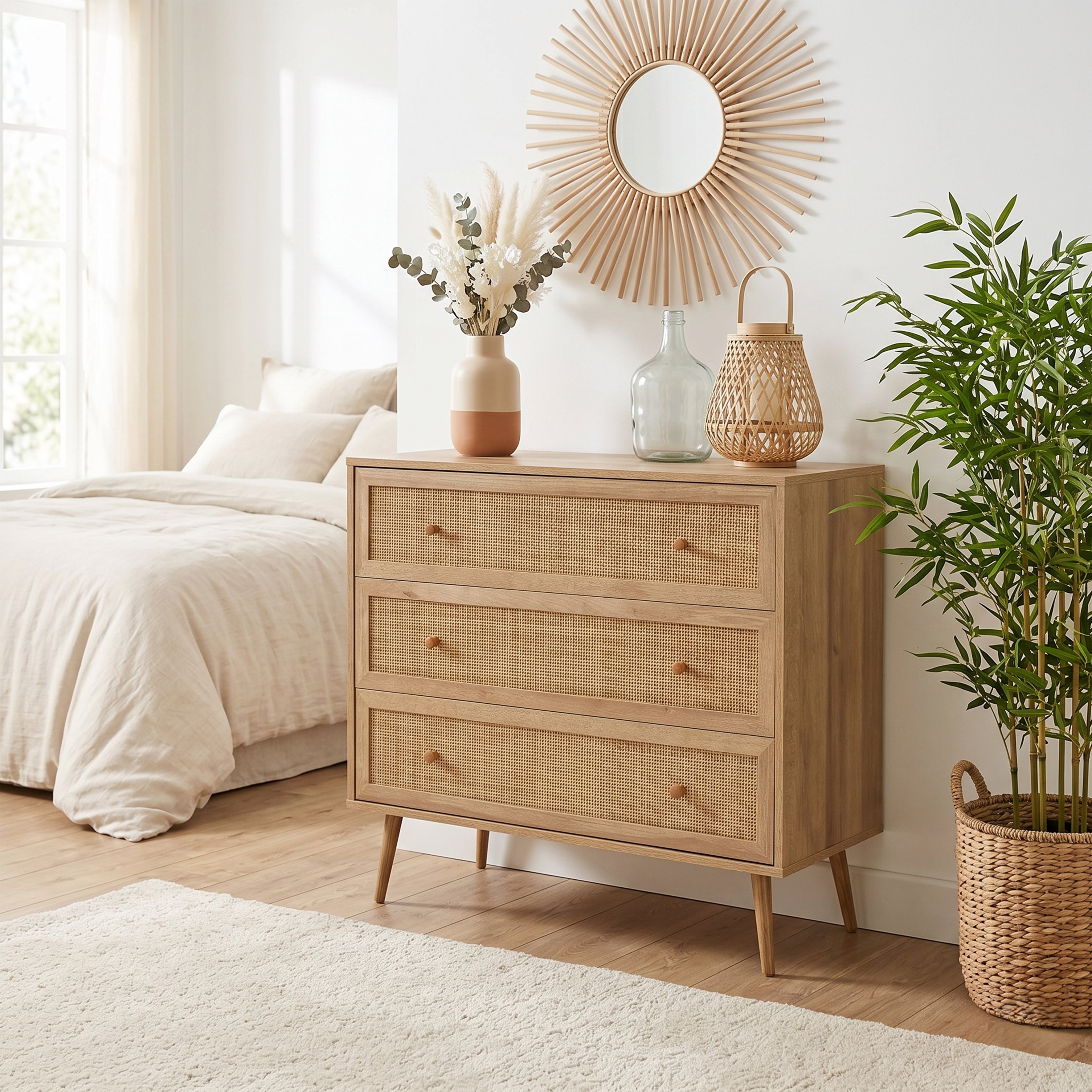 COMMODE 3 TIROIRS BALI