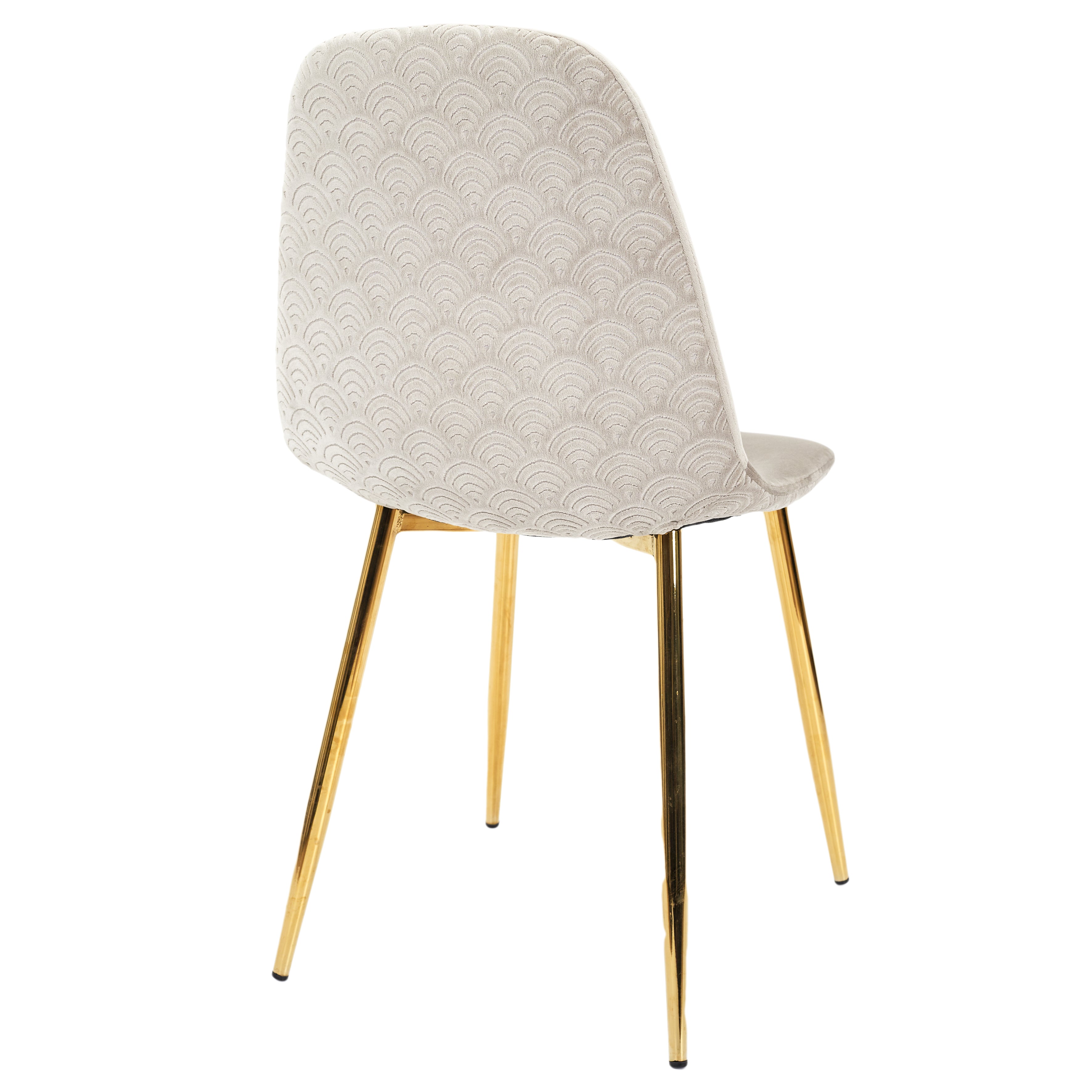 CHAISE PIEDS DORE - LOT DE 4