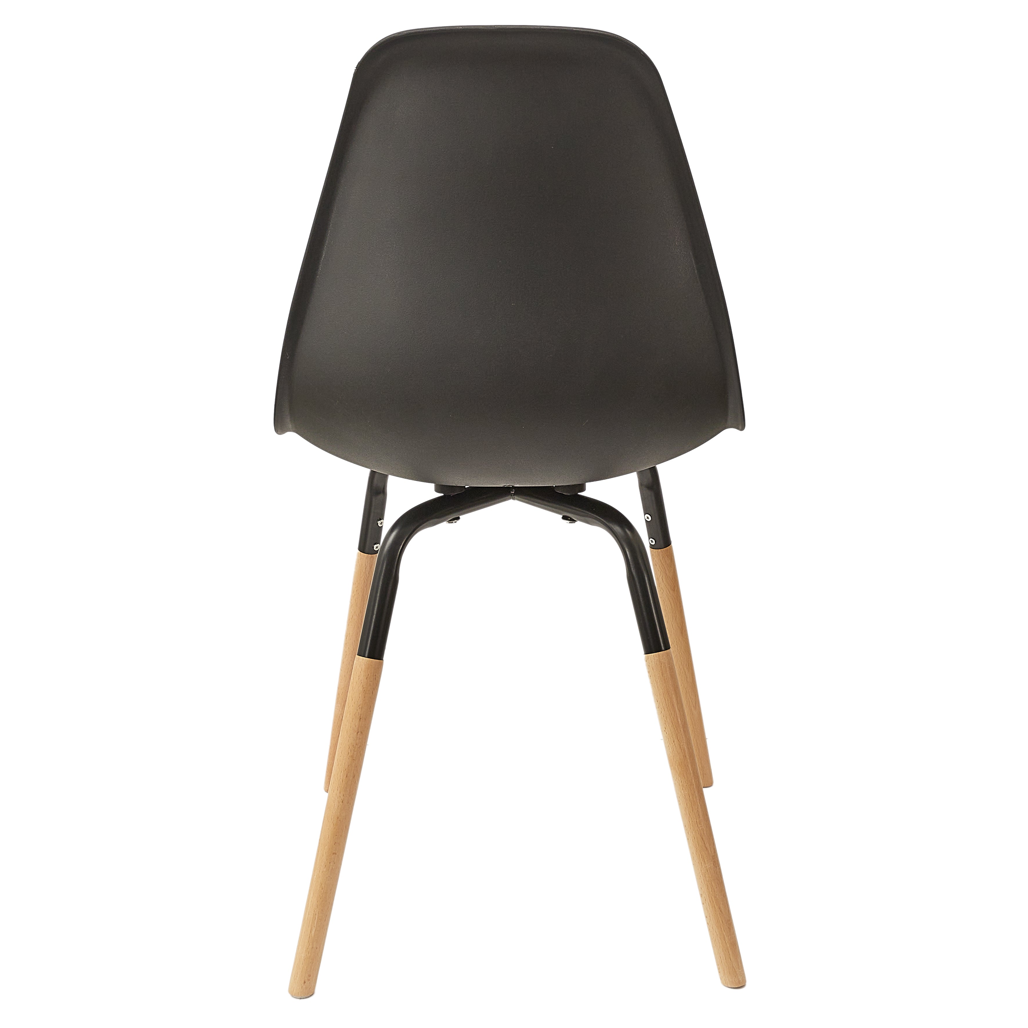 CHAISE PP PHENIX NOIR HOME DECO FACTORY - LOT DE 4