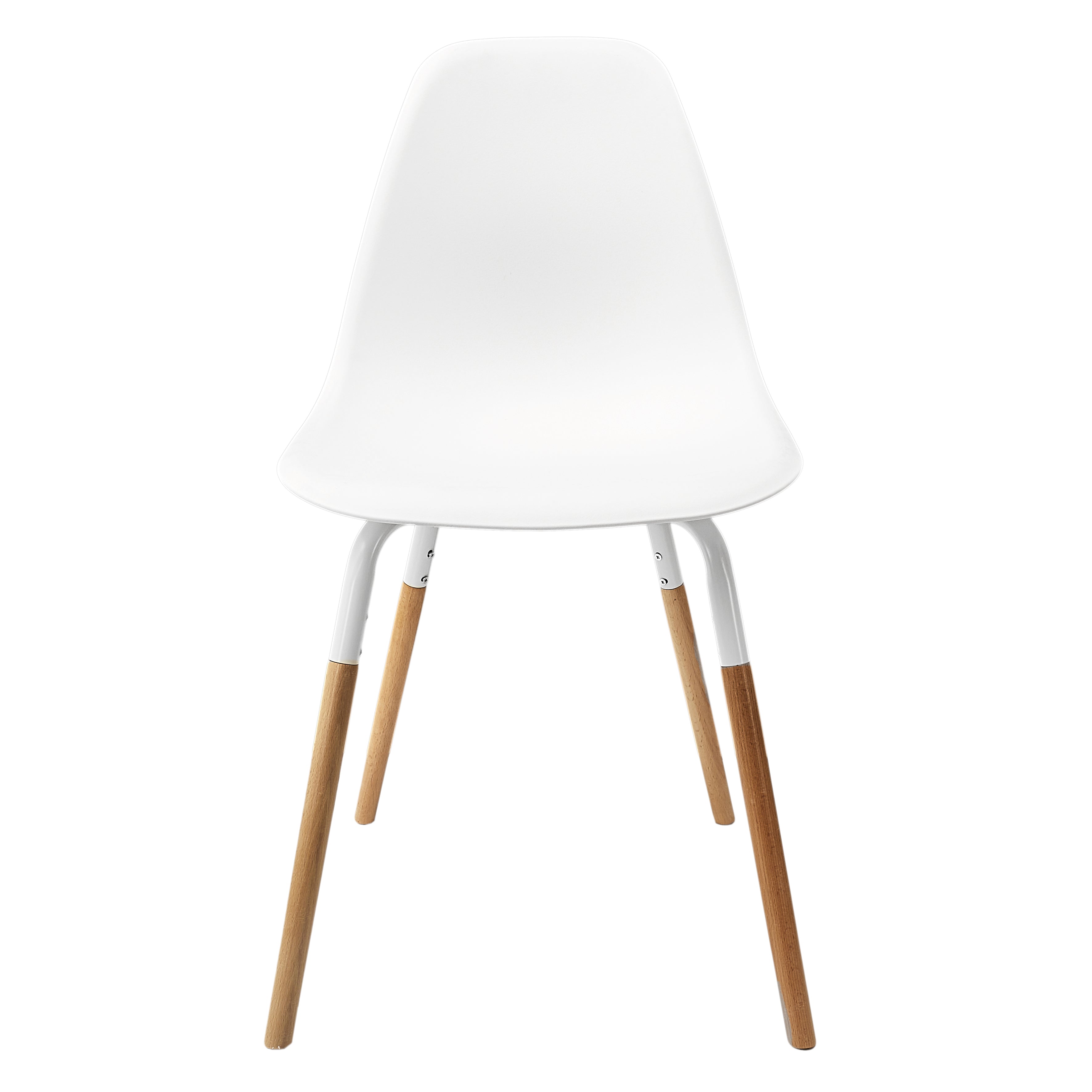 CHAISE PP PHENIX BLANC HOME DECO FACTORY - LOT DE 4