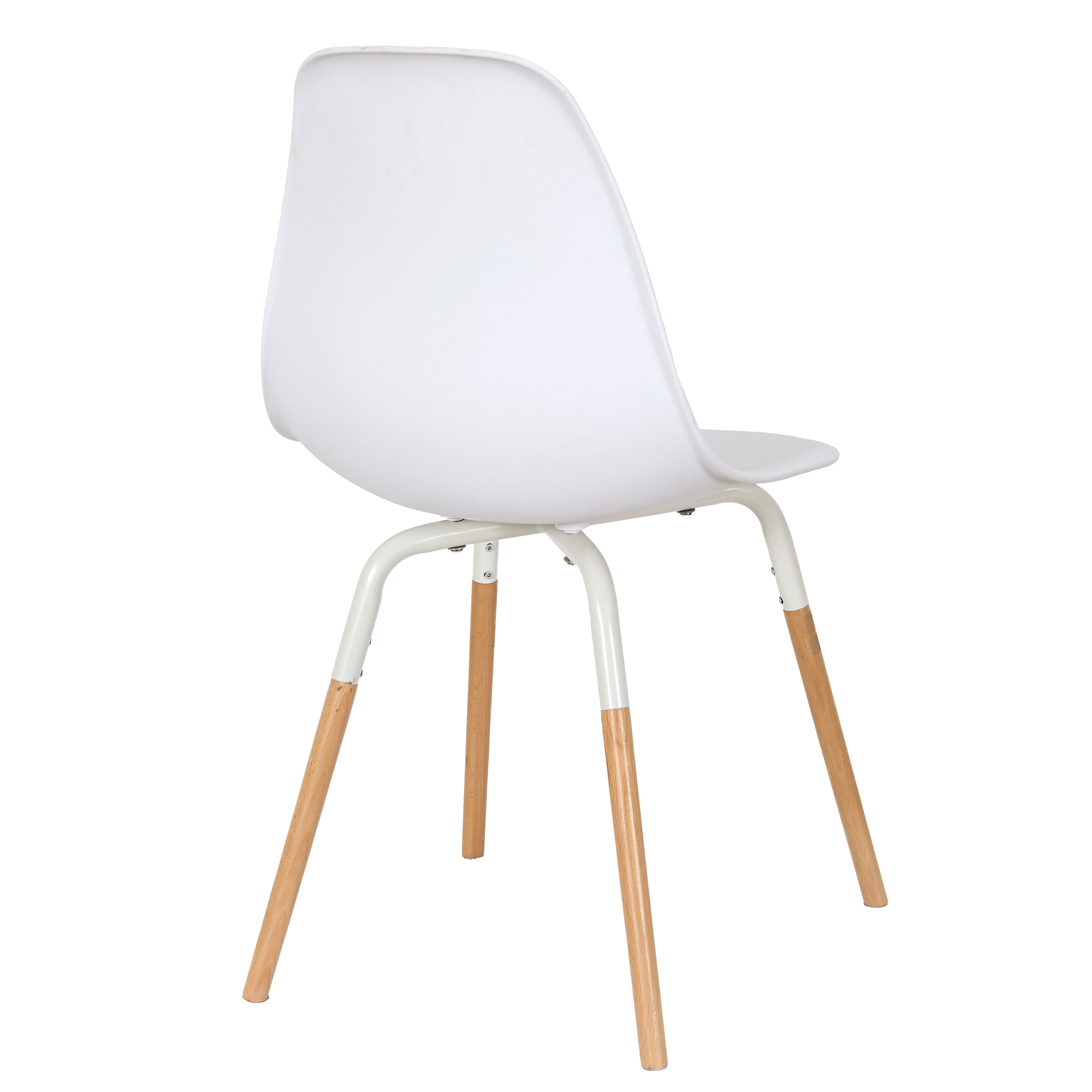 CHAISE PP PHENIX BLANC HOME DECO FACTORY - LOT DE 4