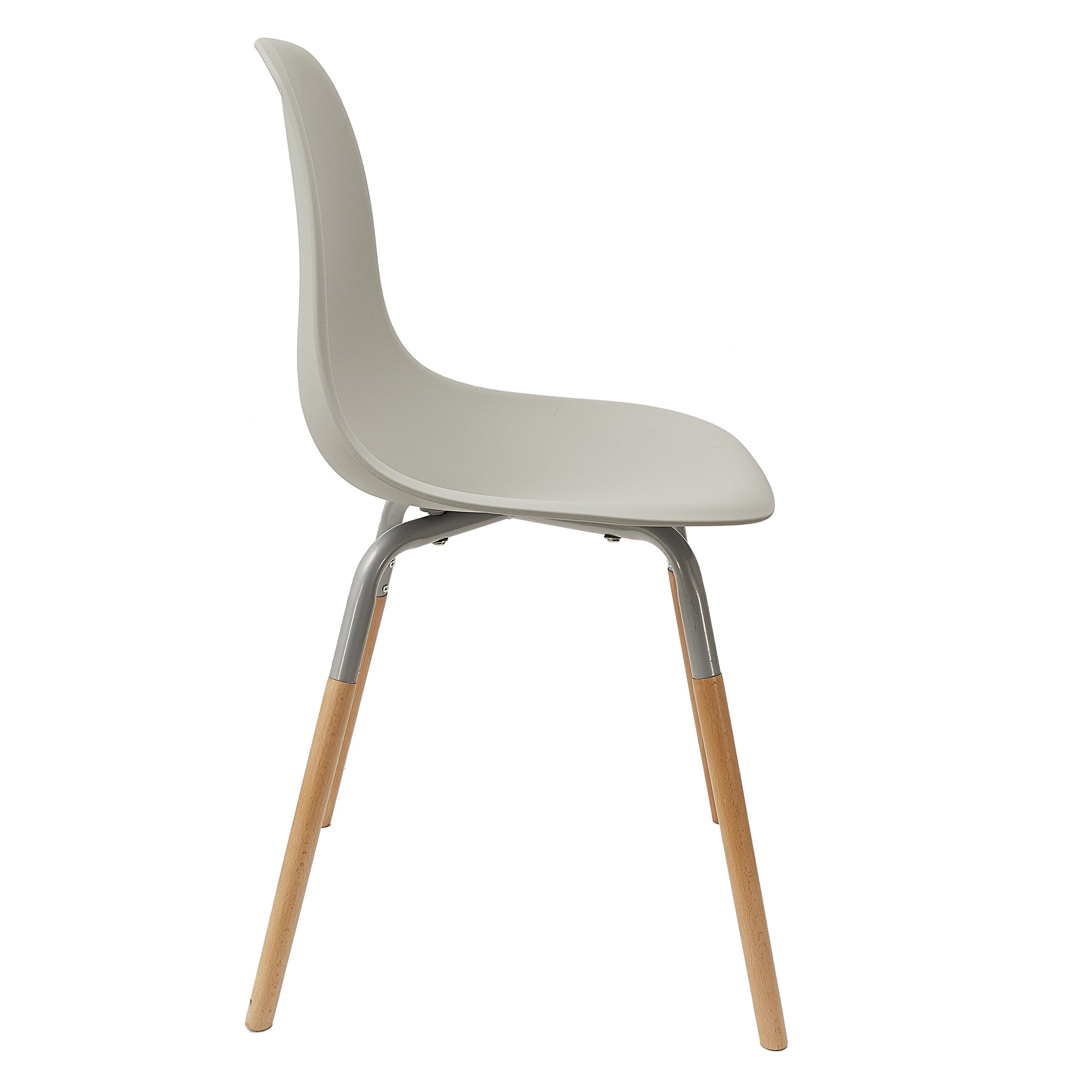 CHAISE PP PHENIX GRIS HOME DECO FACTORY - LOT DE 4