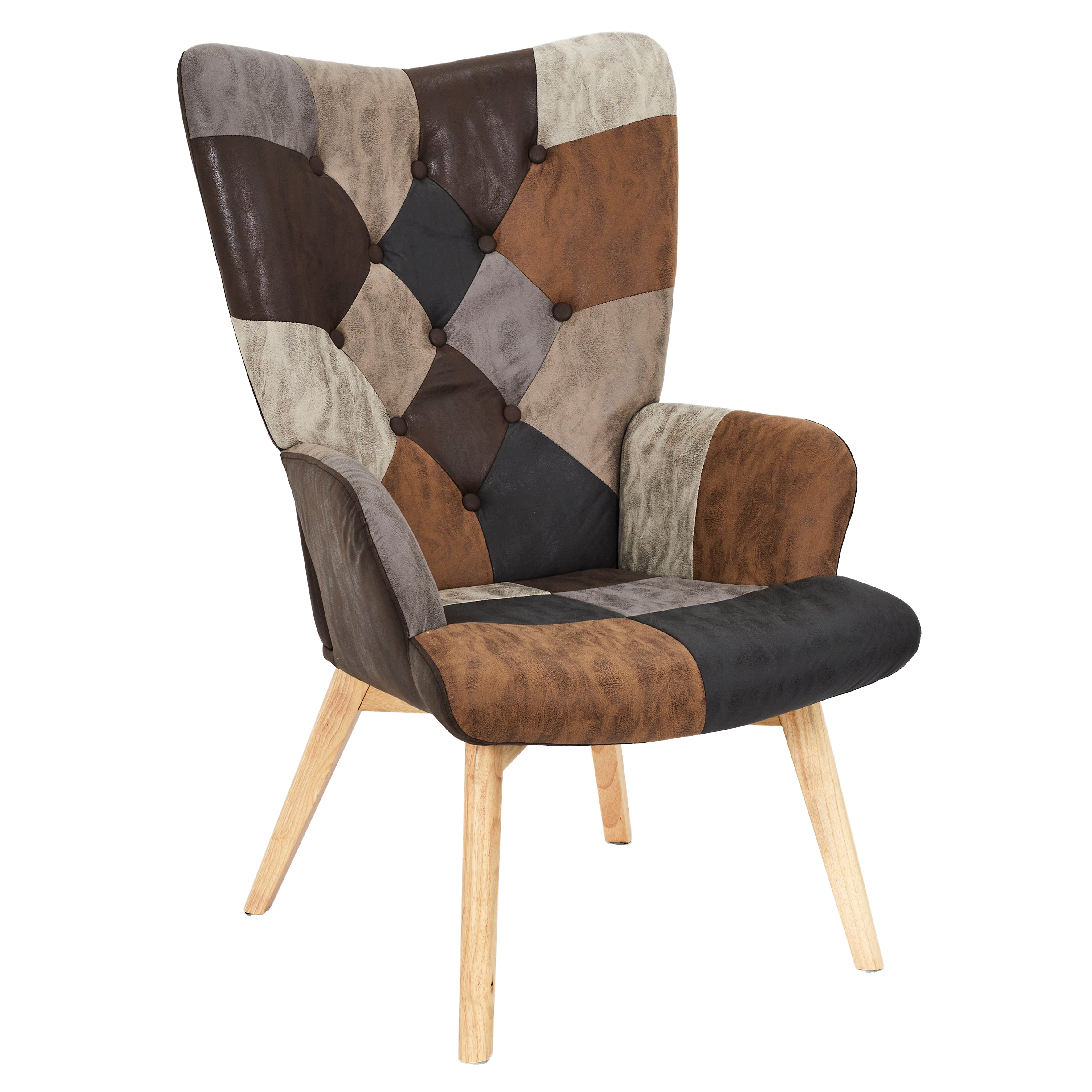 FAUTEUIL HELSINKI PATCHWORK PU