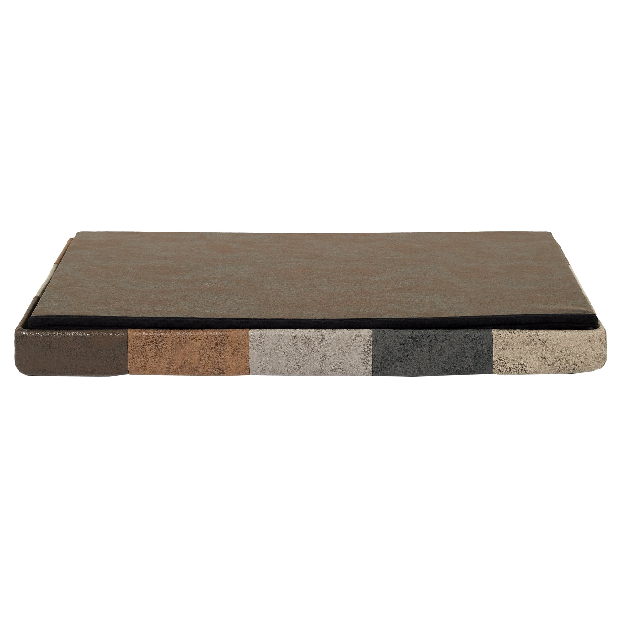 COFFRE BANC PLIABLE PATCHWORK PU