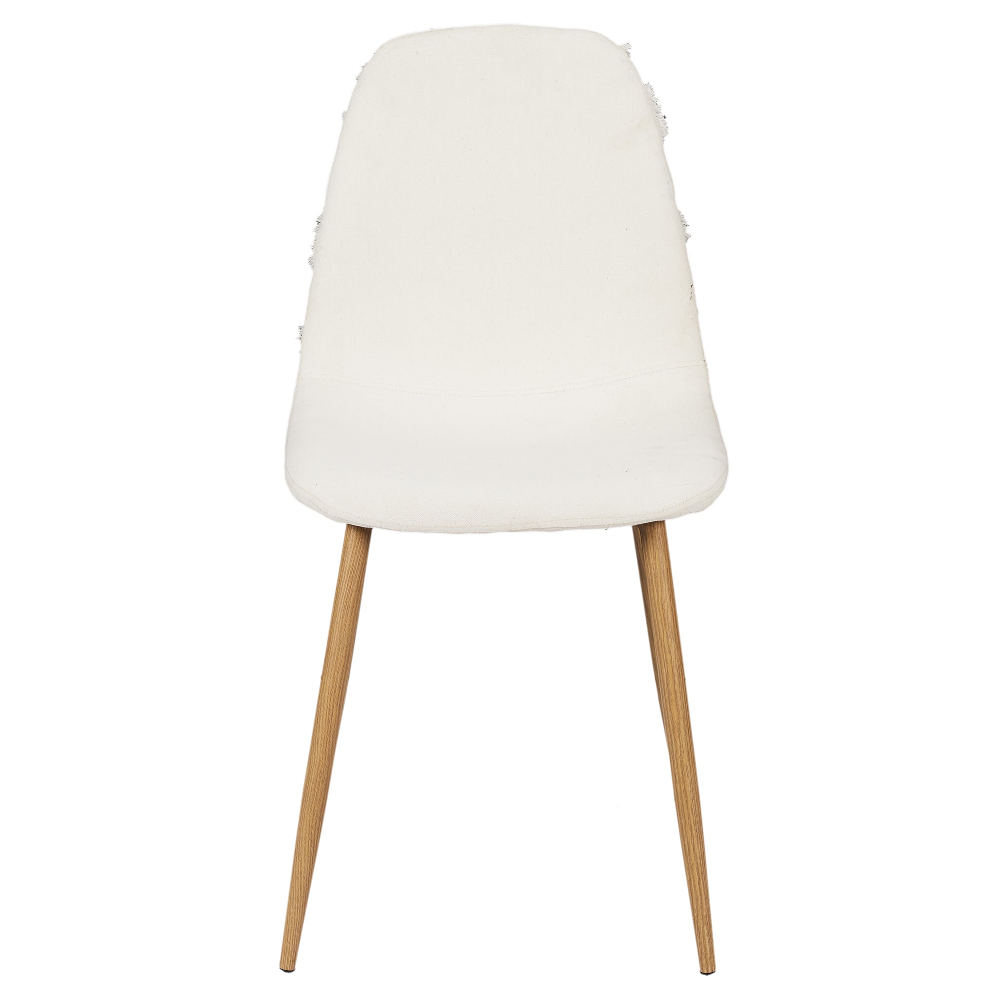 CHAISE LAGOS PIEDS METAL IMITATION BOIS - LOT DE 4