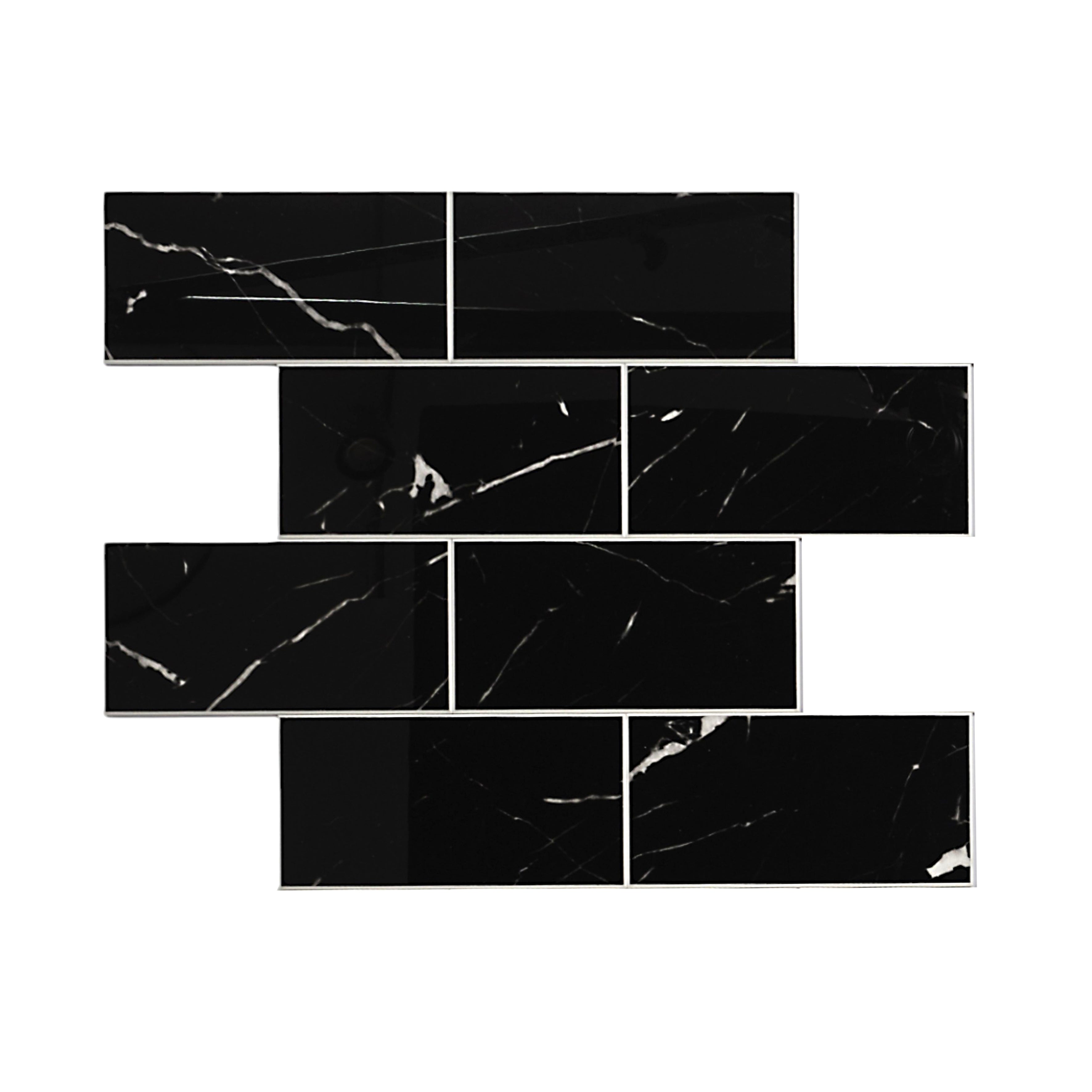 CREDENCE ADHESIVE RIGIDE RECTANGLE NOIR