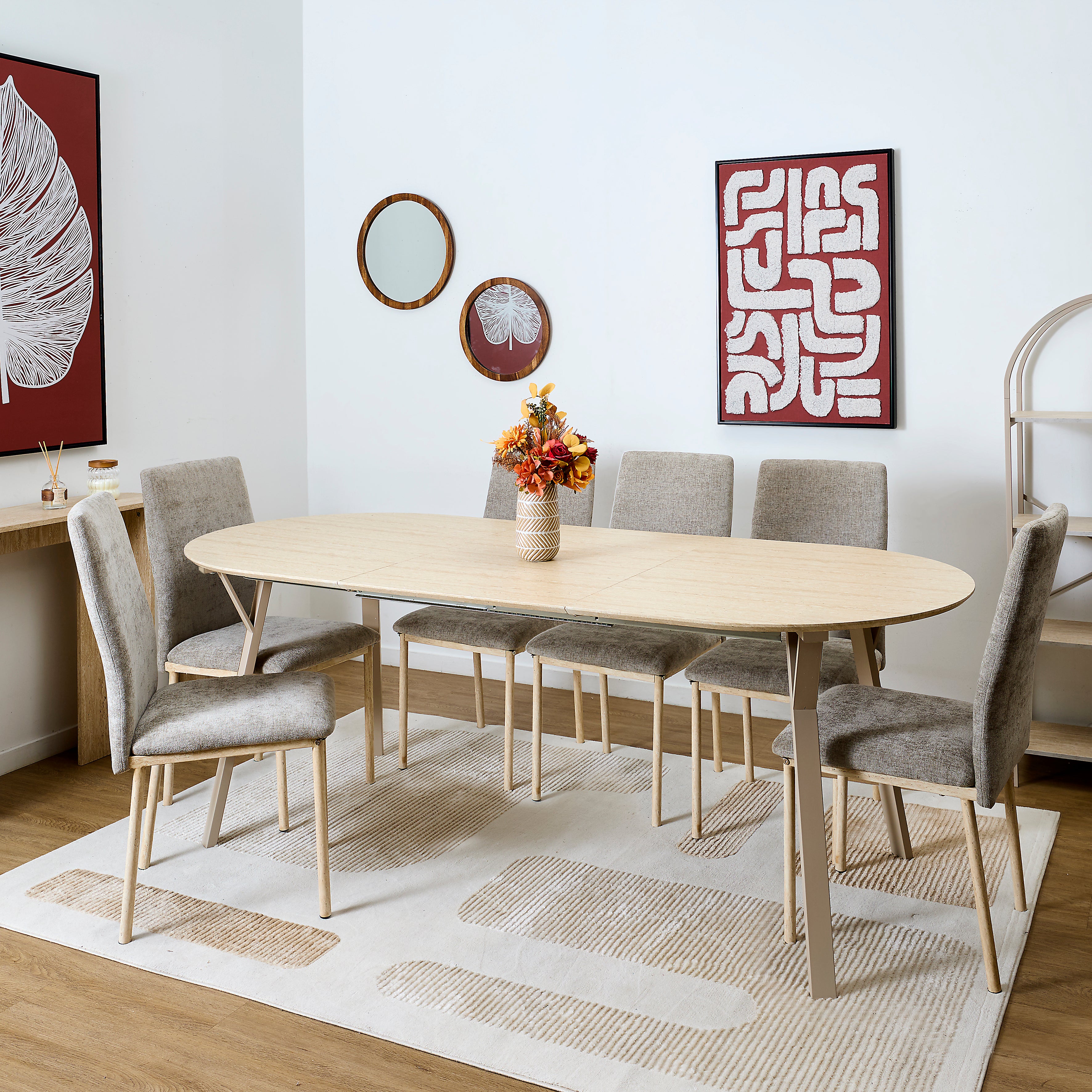 TABLE EXTENSIBLE 6 A 8 PERS TERRA NOVA