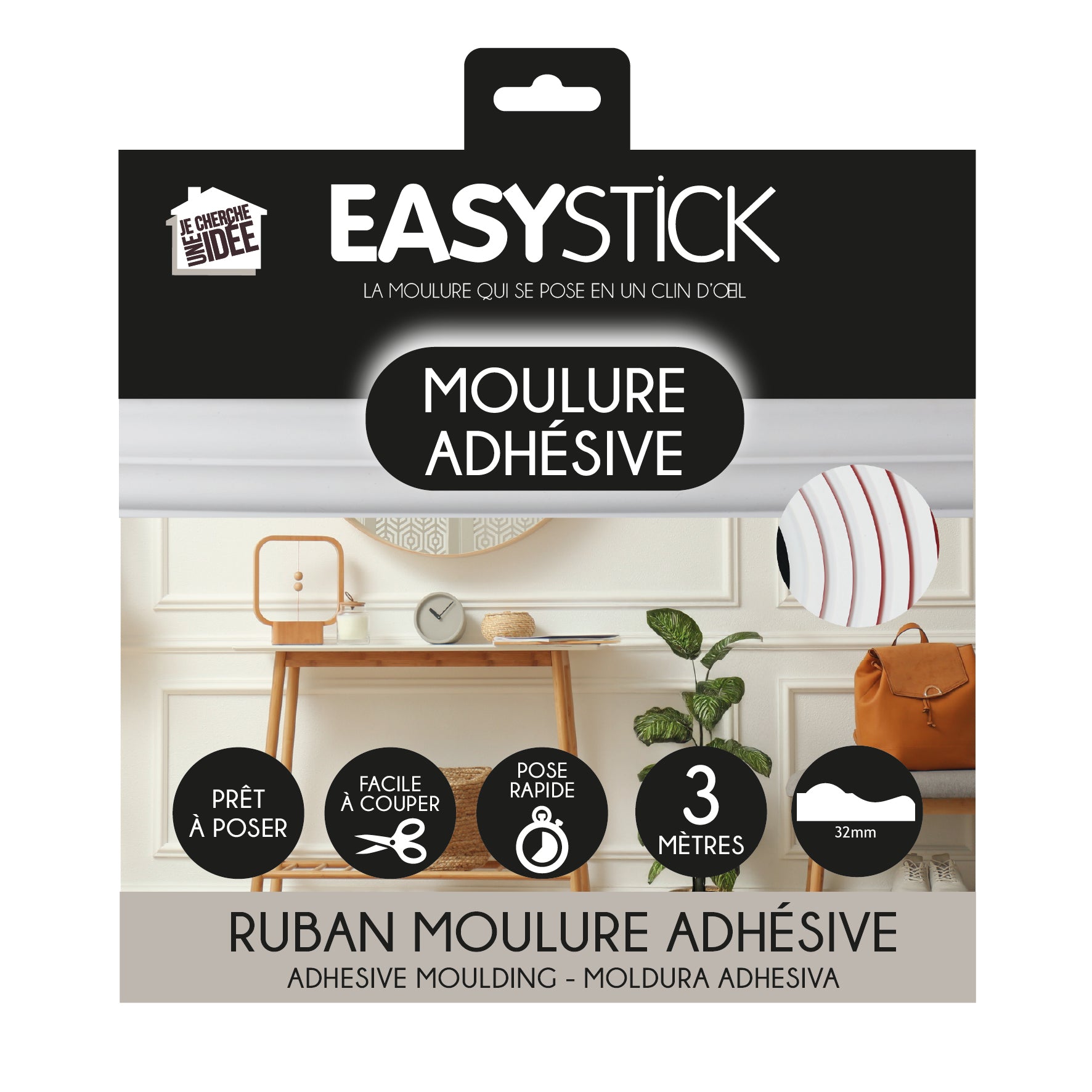MOULURE ADHESIVE DECO 300X3.2CM