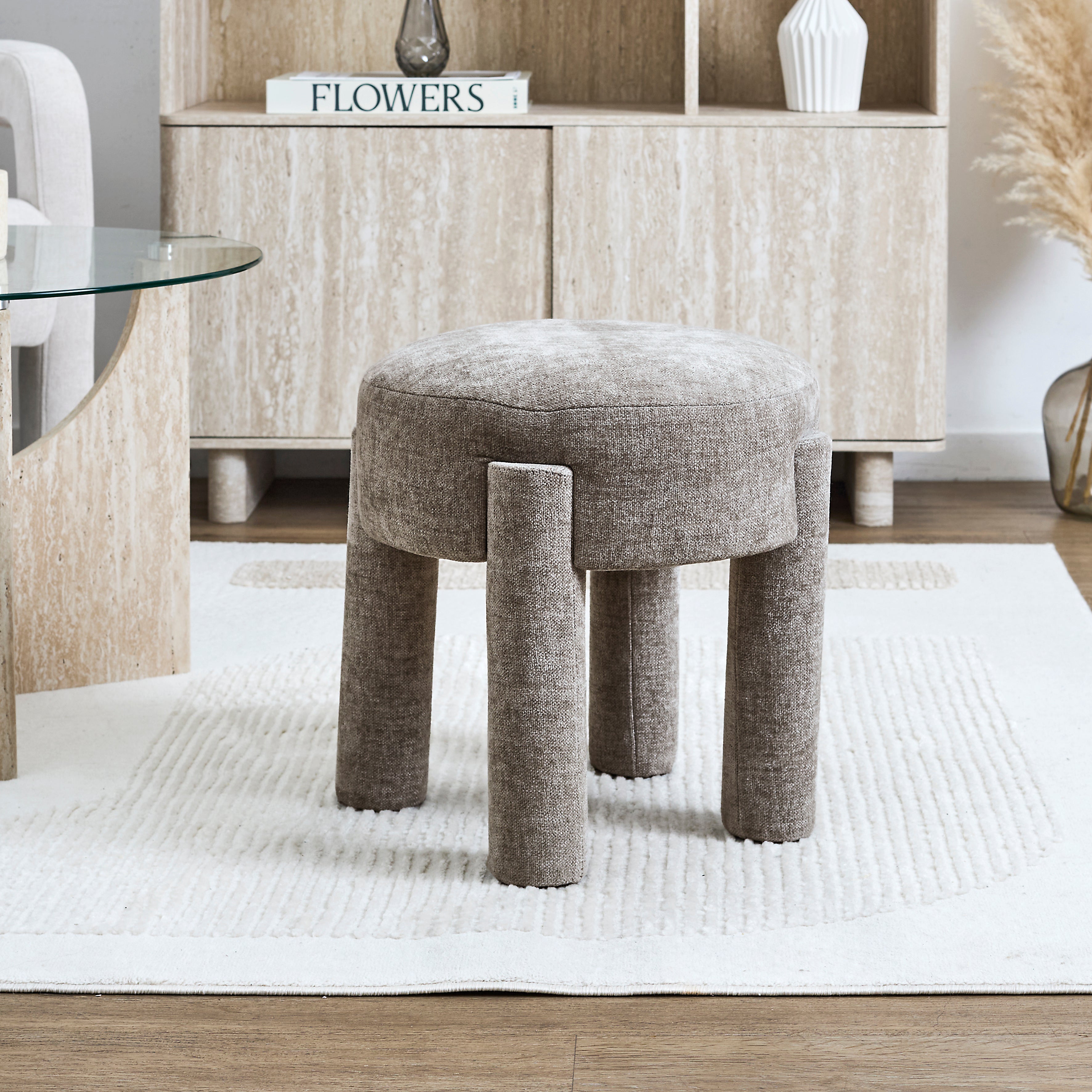 TABOURET EMILIA TAUPE