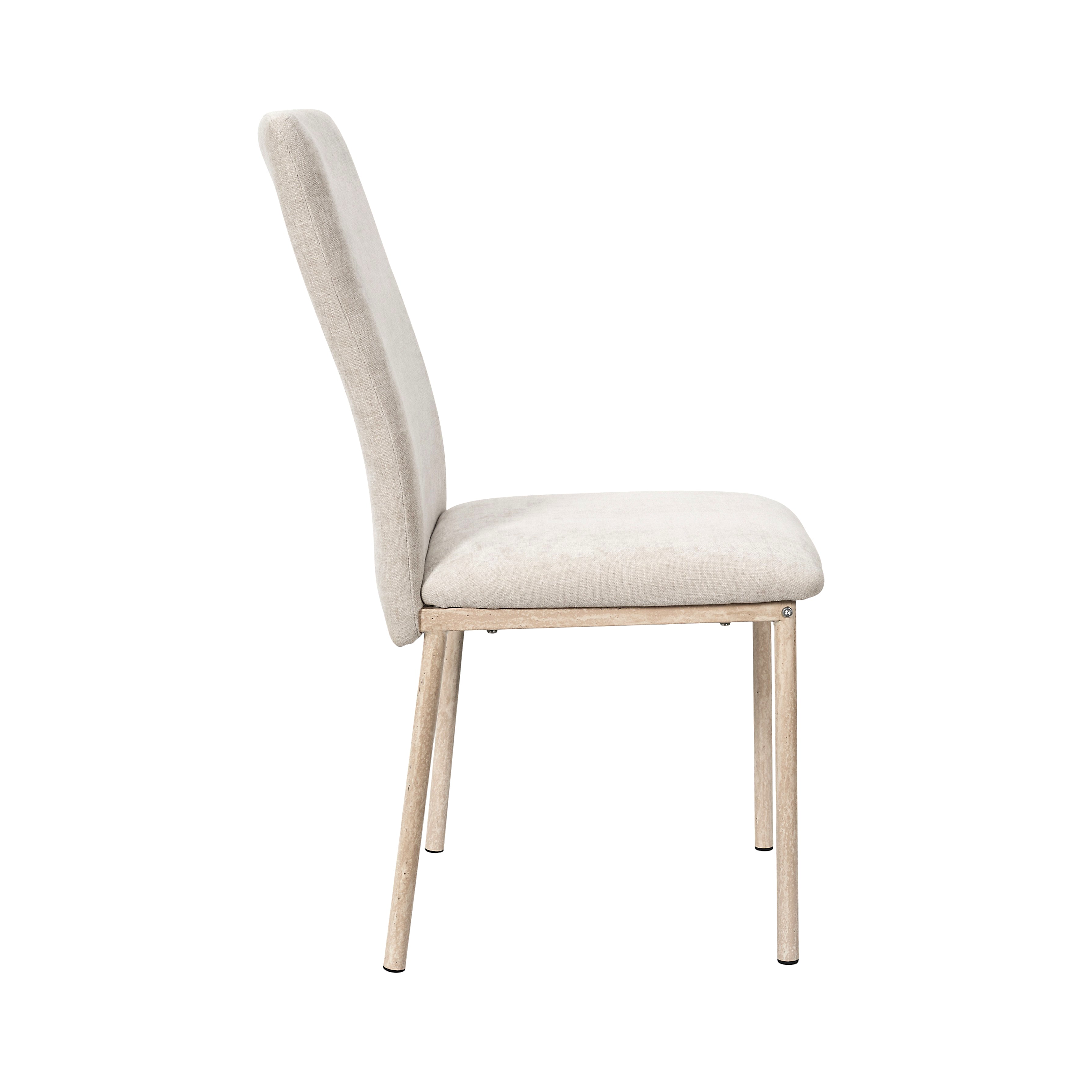 CHAISE EMILIA BEIGE - LOT DE 2