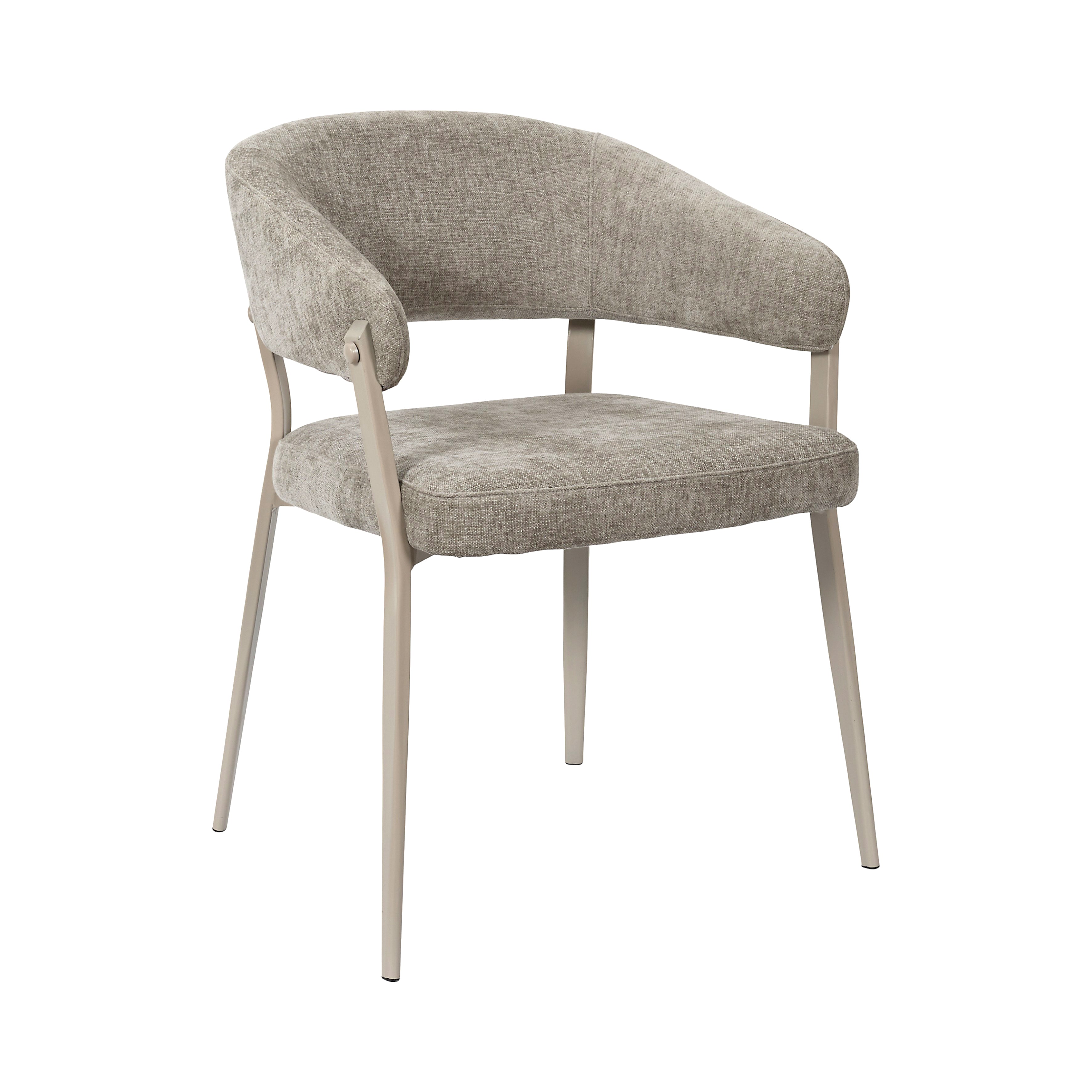FAUTEUIL EMILIA TAUPE - LOT DE 2