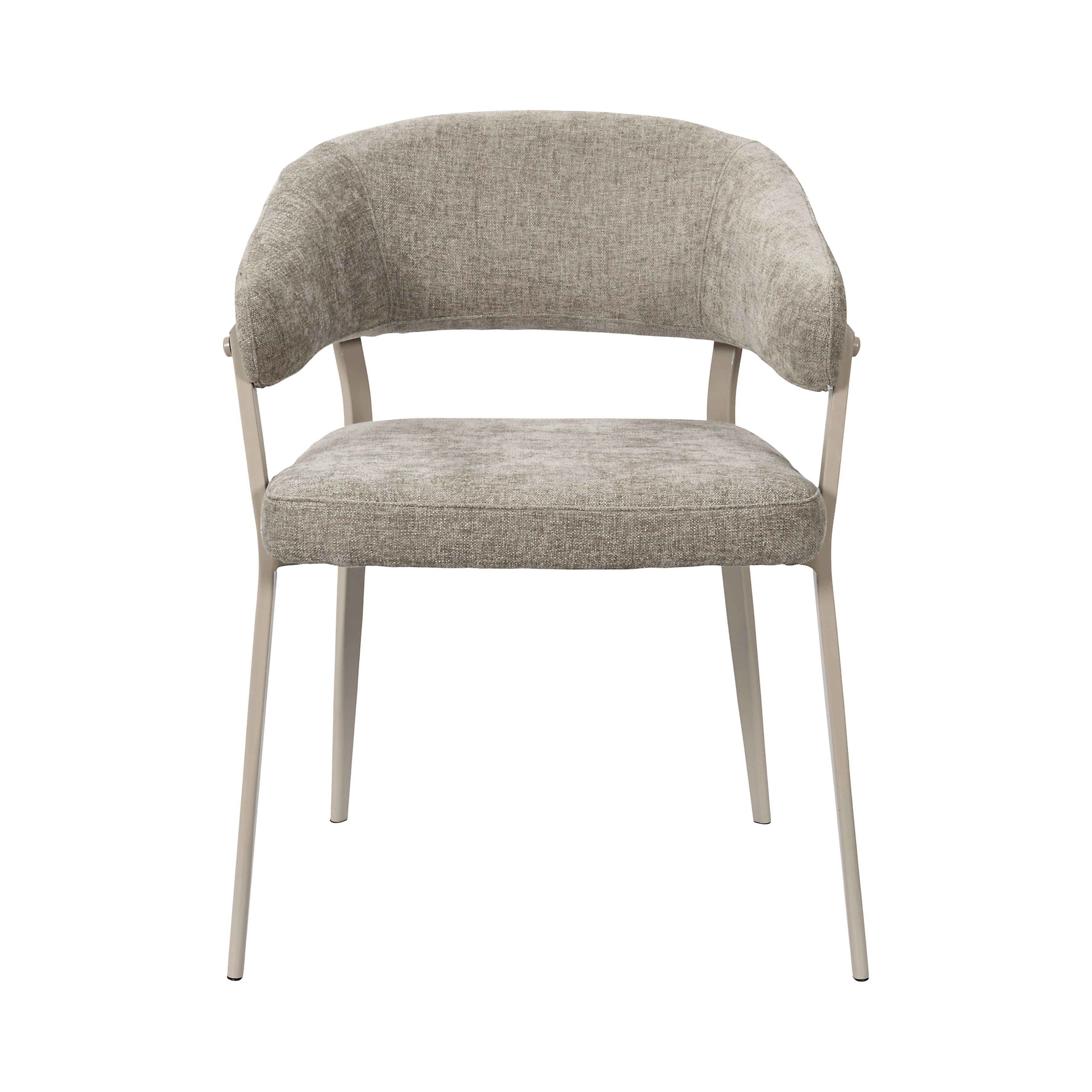 FAUTEUIL EMILIA TAUPE - LOT DE 2